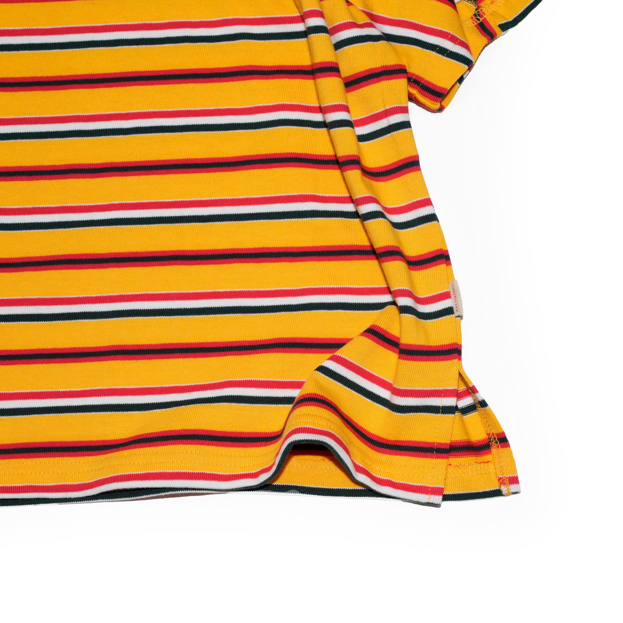 Border Panel Daily T-Shirt | Color:Yellow【AMBERGLEAM_アンバーグリーム】| 1297151411_y