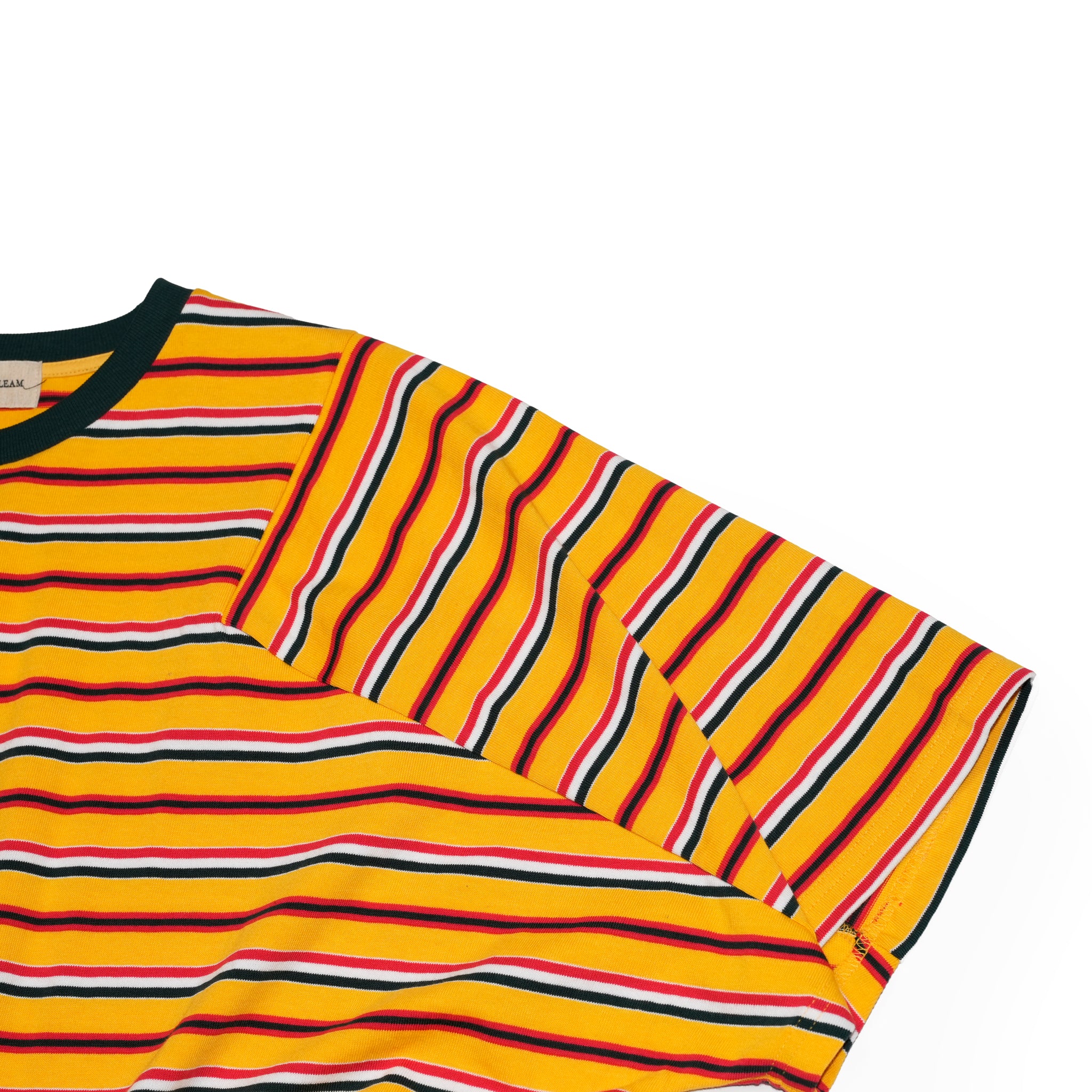 Border Panel Daily T-Shirt | Color:Yellow【AMBERGLEAM_アンバーグリーム】| 1297151411_y