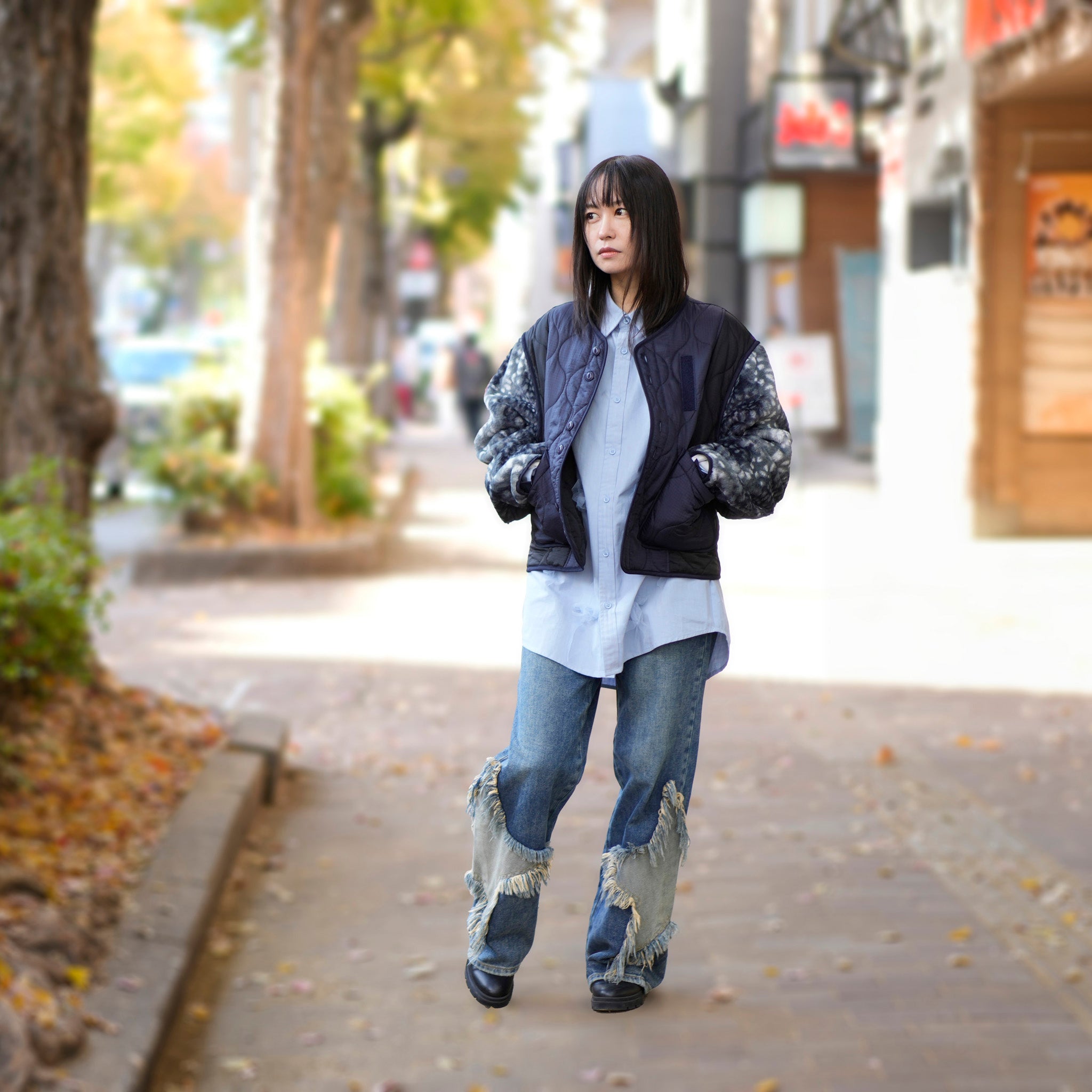 26510_MEMPHIS STAR | MEMPHIS STAR JACKSONS MID WAIST WIDE LEG JEANS | Color:MEMPHIS STAR【ONE TEASPOON_ワンティースプーン】【archive】