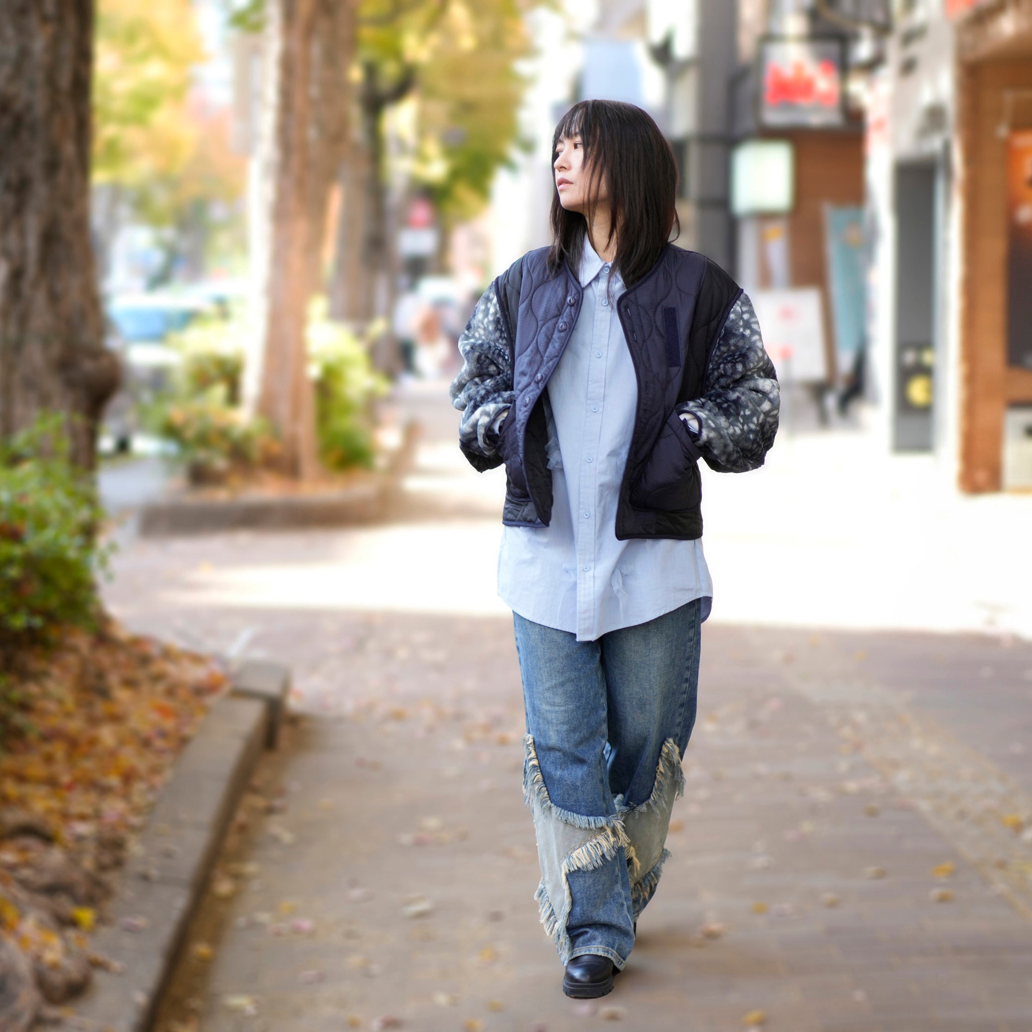 26510_MEMPHIS STAR | MEMPHIS STAR JACKSONS MID WAIST WIDE LEG JEANS | Color:MEMPHIS STAR【ONE TEASPOON_ワンティースプーン】【archive】
