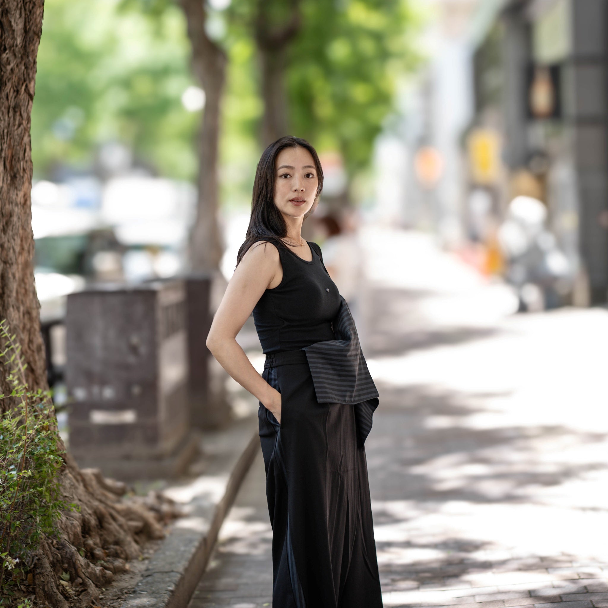 SeRE:ASAP tank top -BLACK | SeRE:FYI tee -BLACK 【SEIVSON_セイブソン】