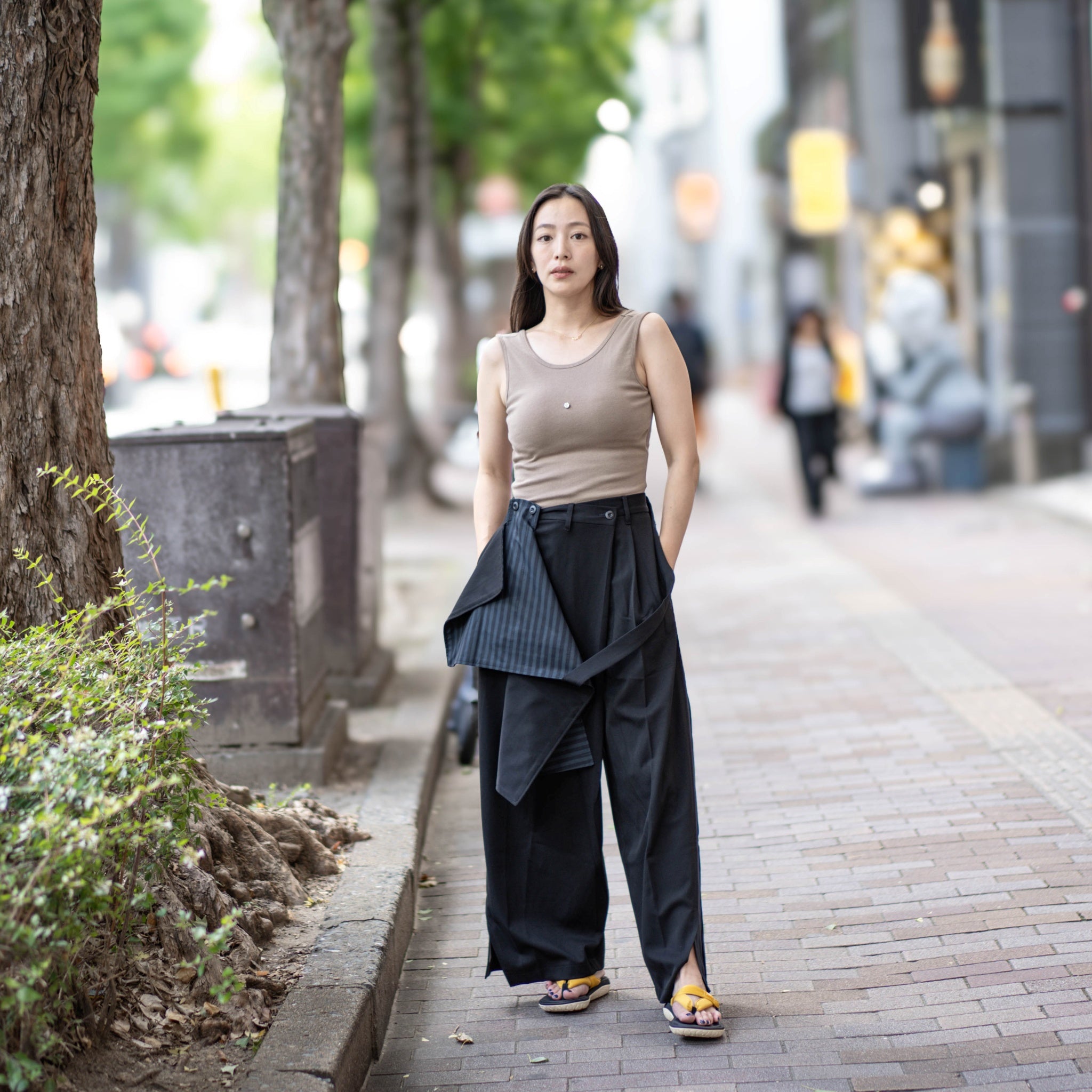 SeRE:ASAP tank top -BLACK | SeRE:FYI tee -Brown【SEIVSON_セイブソン】