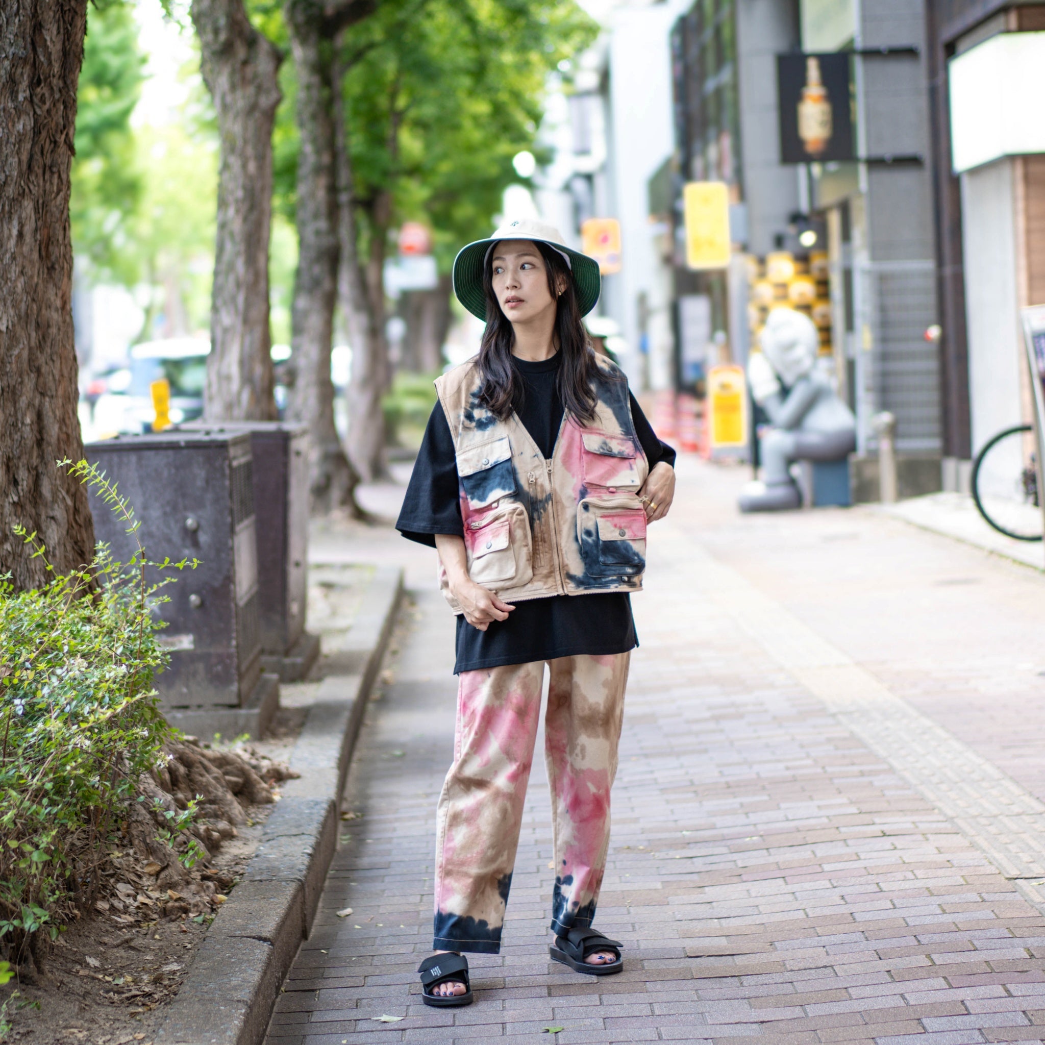 Camouflage Custom Fisher Man Chino Pants カモフラ カスタムフィッシャーマン チノパンツ | Color:Camo | Size:Slim/Medium【AMBERGLEAM_アンバーグリーム】| 1201141412【archive】