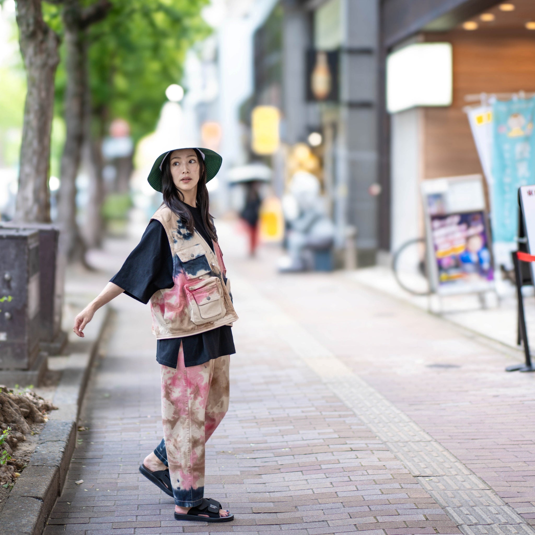 Camouflage Custom Fisher Man Chino Pants カモフラ カスタムフィッシャーマン チノパンツ | Color:Camo | Size:Slim/Medium【AMBERGLEAM_アンバーグリーム】| 1201141412【archive】