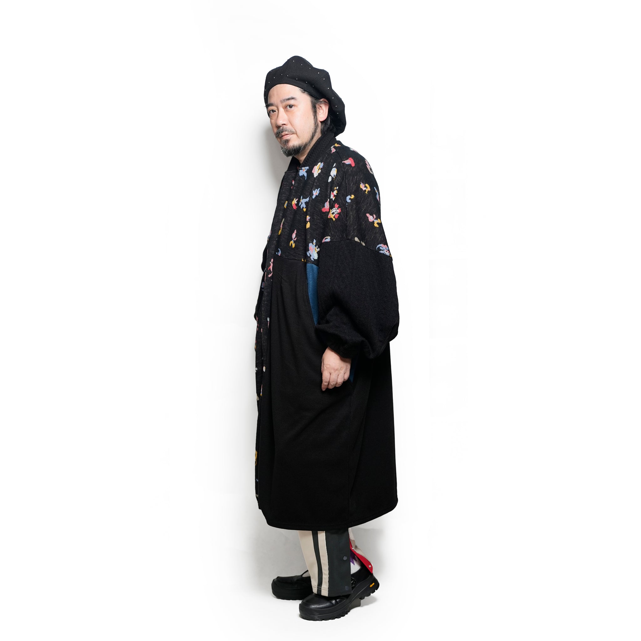 Origin Jacquard Mix Gawn | Color_Melt Bk | No_bsd25aw-10_melt bk【BEDSIDEDRAMA_ベッドサイドドラマ】