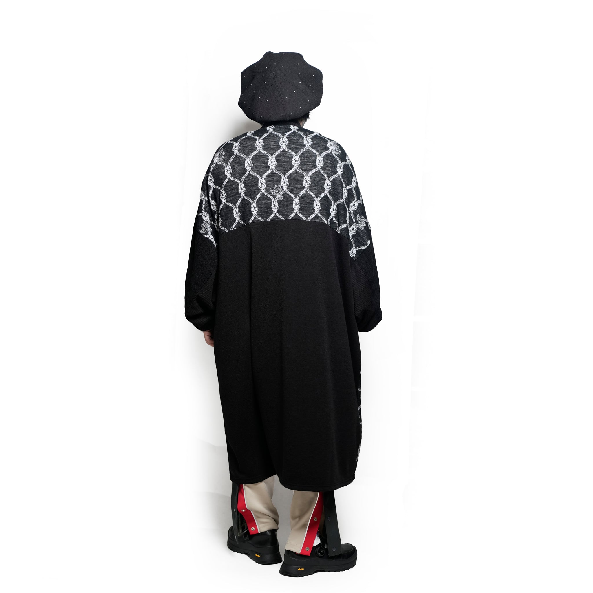 Origin Jacquard Mix Gawn | Color_Black | No_bsd25aw-10_black【BEDSIDEDRAMA_ベッドサイドドラマ】