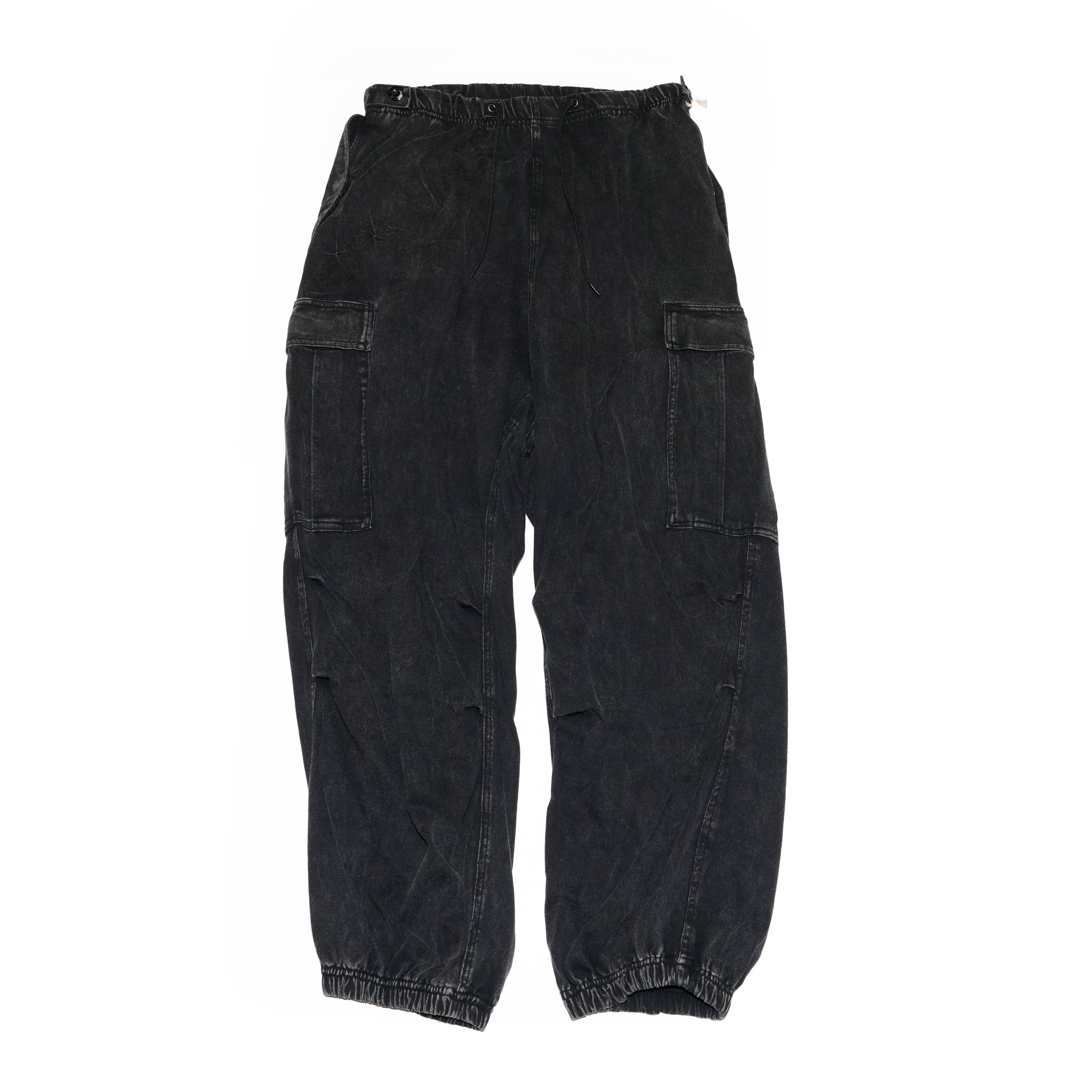 IMPRESTORE RANDY t-cloth V.D CZ-ImSt-292 | M-1951オーバーパンツを再構築したイージーカーゴ | Faded Black | 裾ゴム仕様
