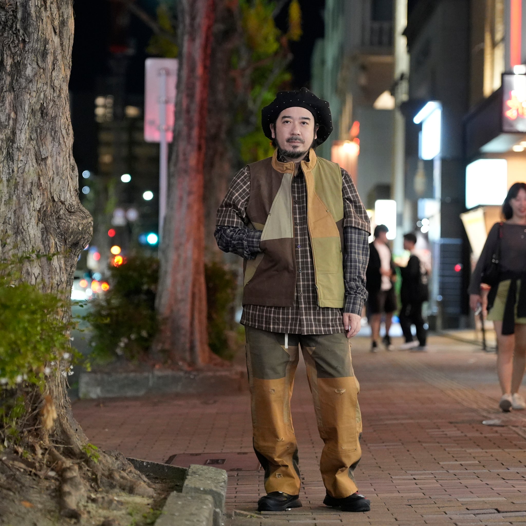 FACTORY VEST | Color_BROWN | No_RV0759702【NASNGWAM_ナスングワム】
