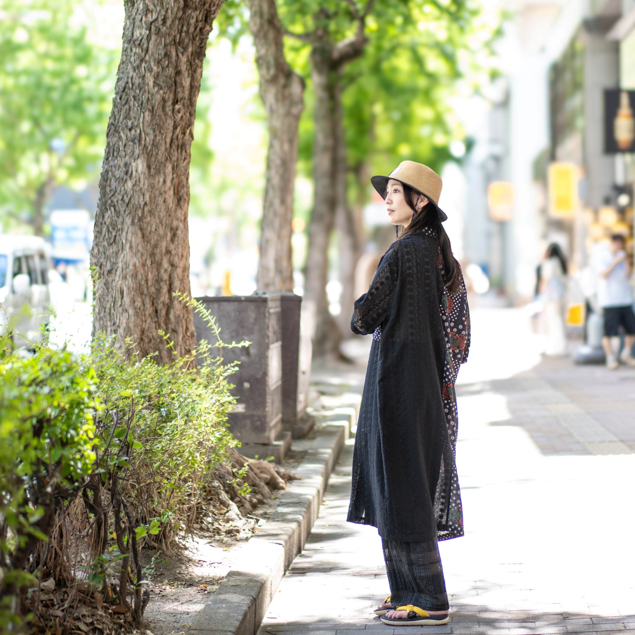 G62203_BK | VINTAGE PATCHWORK LONG SHIRT-BK | COlor:Black【GORT_ゴート】【archive】