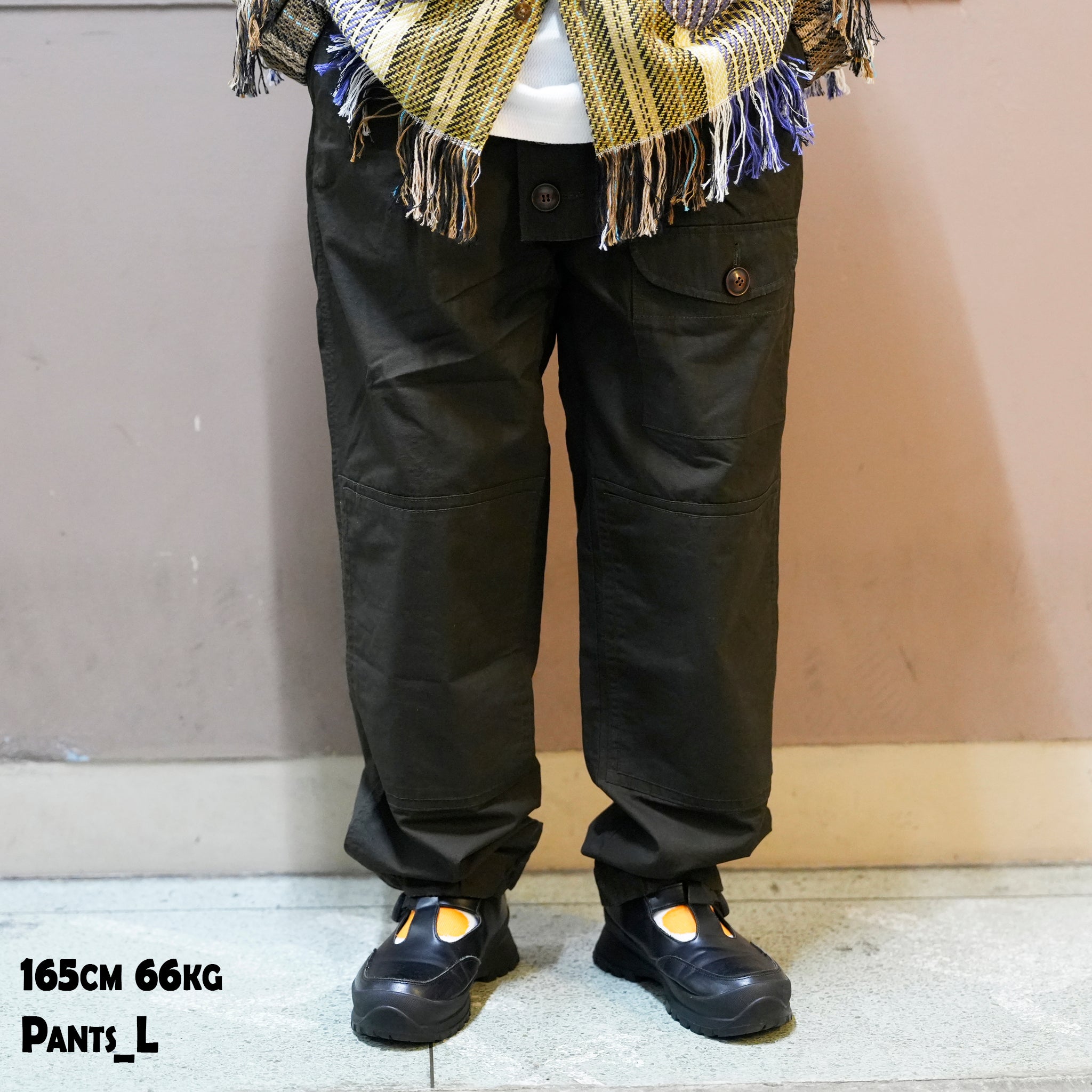 WAX-ish ROYAL NAVY TROUSERS | Color_Olive | No_25-3-PT02【ORIGINAL JOHN_オリジナルジョン】