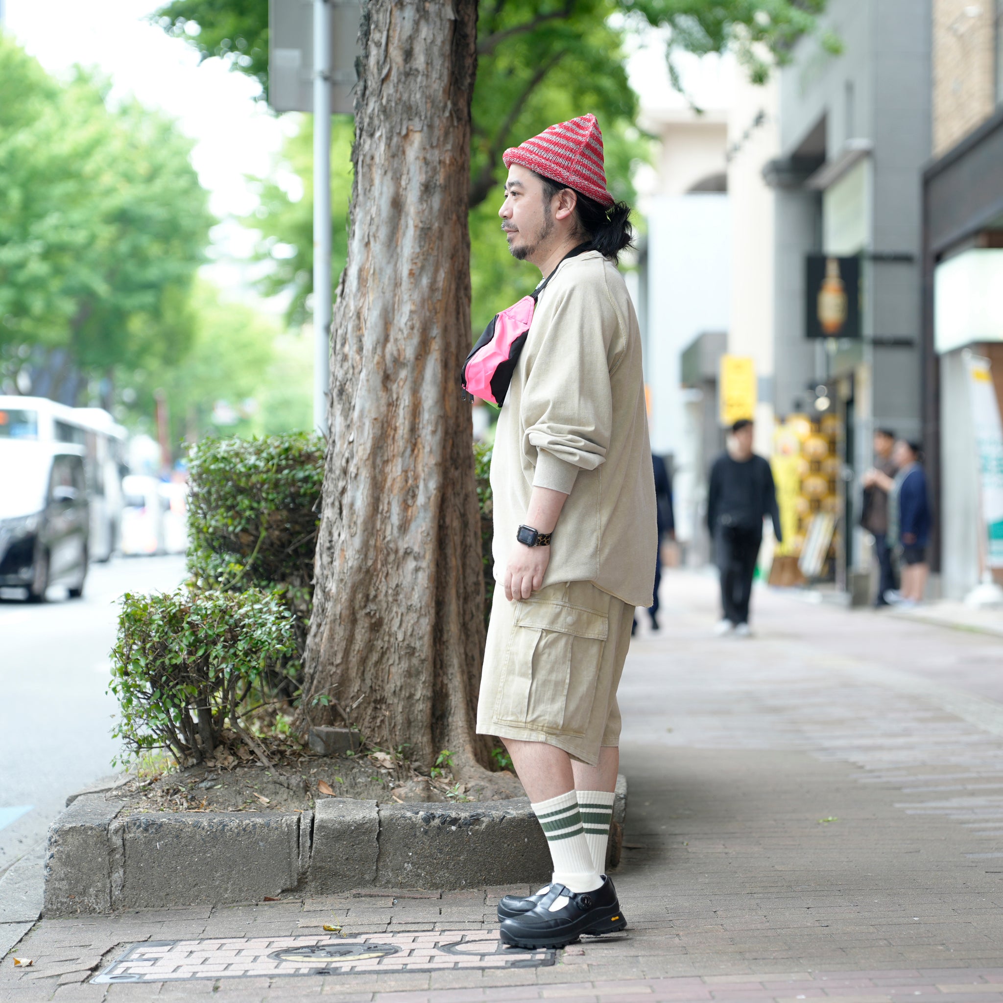 Randy shorts t-cloth V.D | Easy Trousers Shorts | Color_Faded Ivory | No_cz-imst-293_faded ivory【IMPRESTORE_インプレストア】【archive】