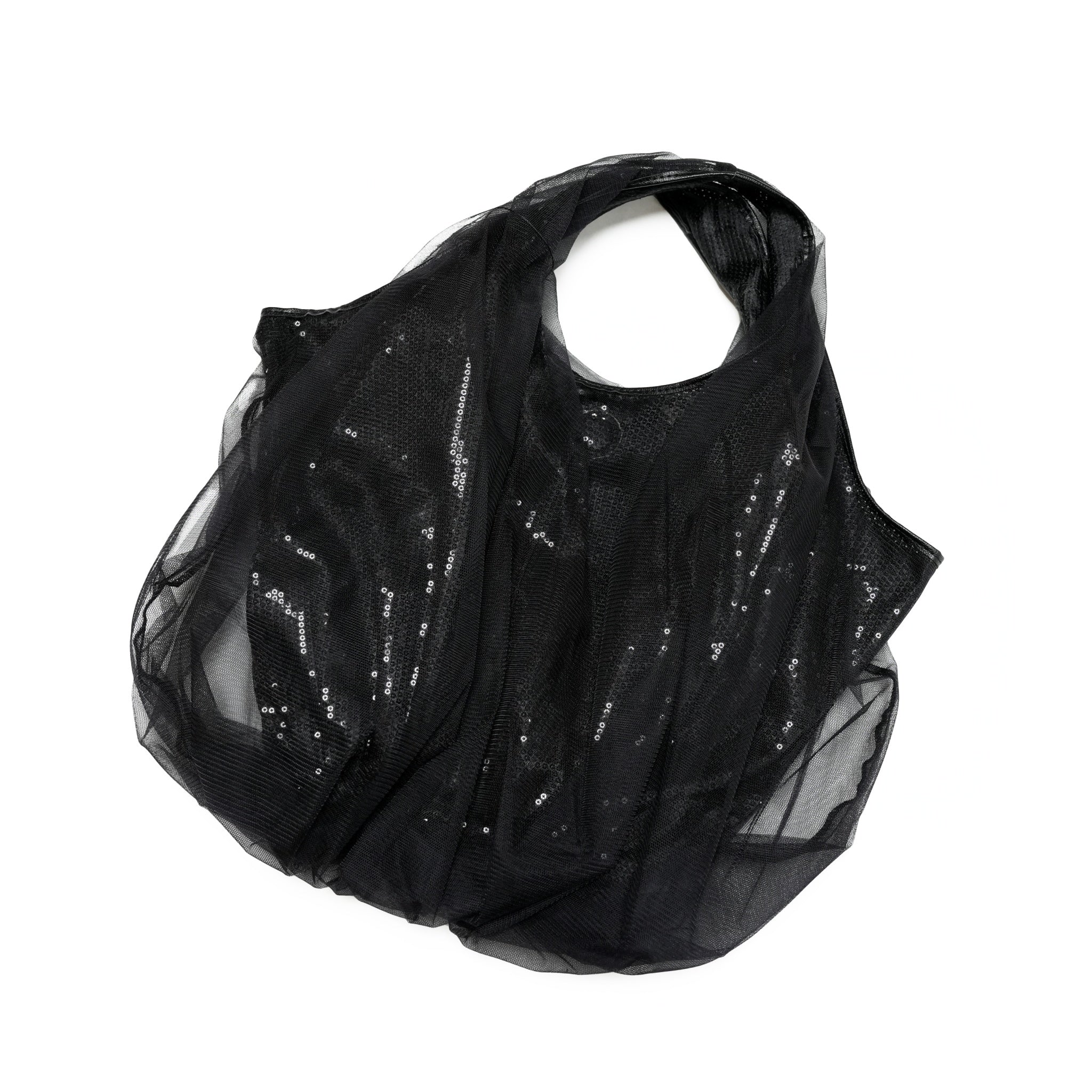 H-292_BLACK | Balloon Tulle Spangles S | Color:Black【HELOYSE_エロイーズ】【archive】