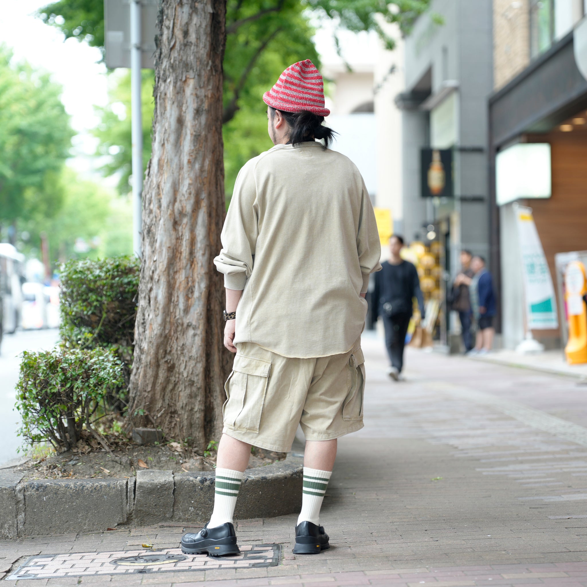 Randy shorts t-cloth V.D | Easy Trousers Shorts | Color_Faded Ivory | No_cz-imst-293_faded ivory【IMPRESTORE_インプレストア】【archive】