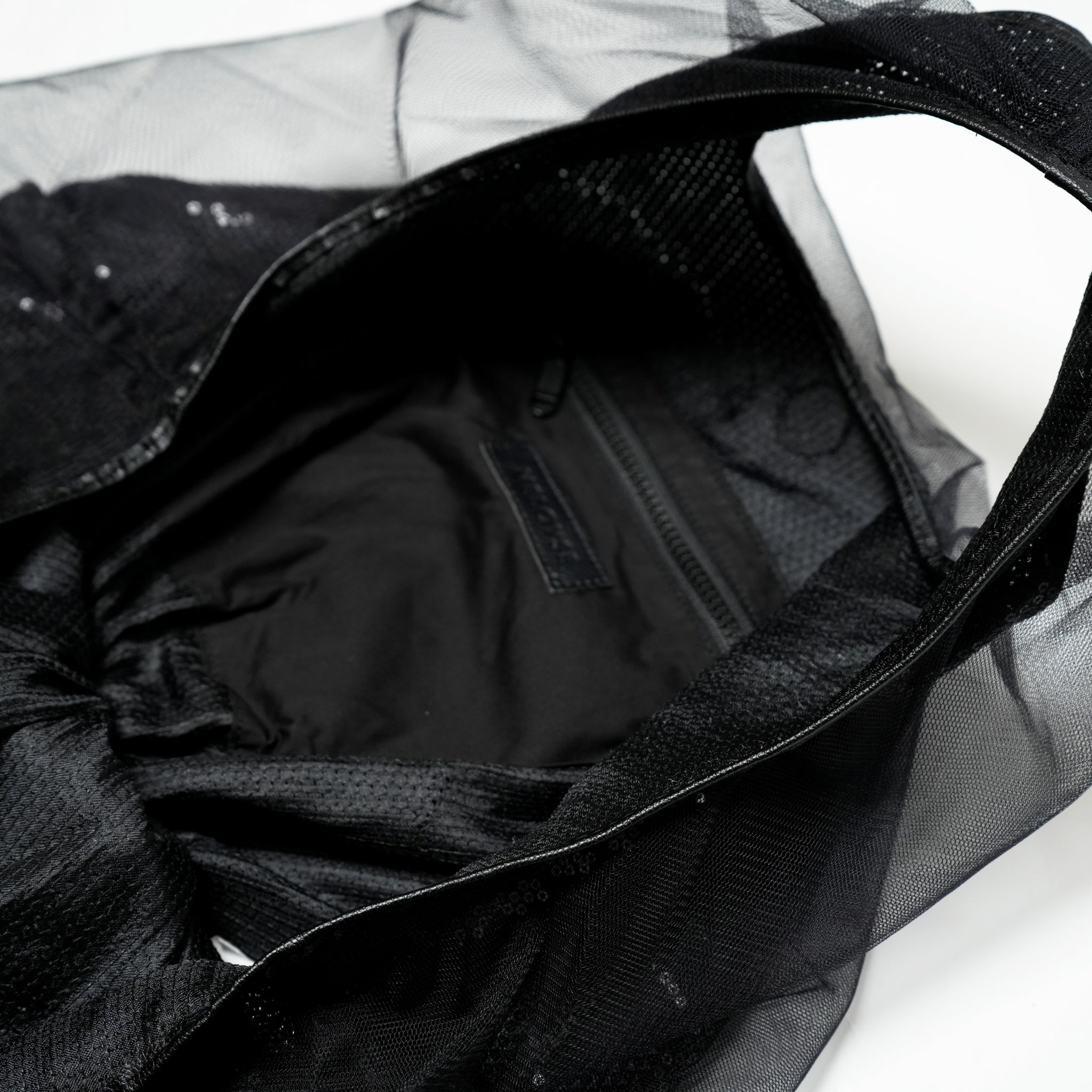 H-292_BLACK | Balloon Tulle Spangles S | Color:Black【HELOYSE_エロイーズ】