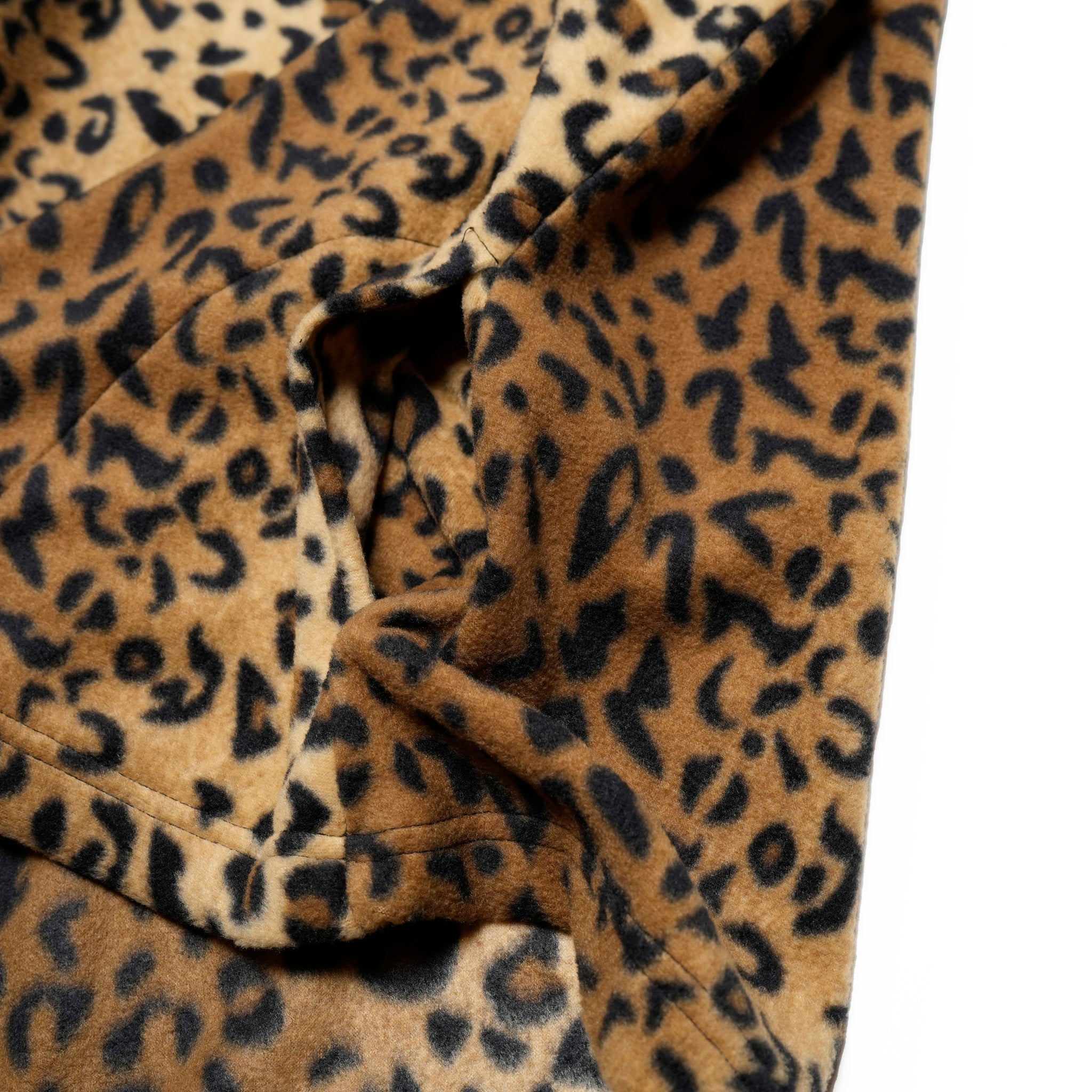 F01A | Fleece Zip Vest | Color:Leopard/Pruple【SPRING MOUNTAIN_スプリングマウンテン】