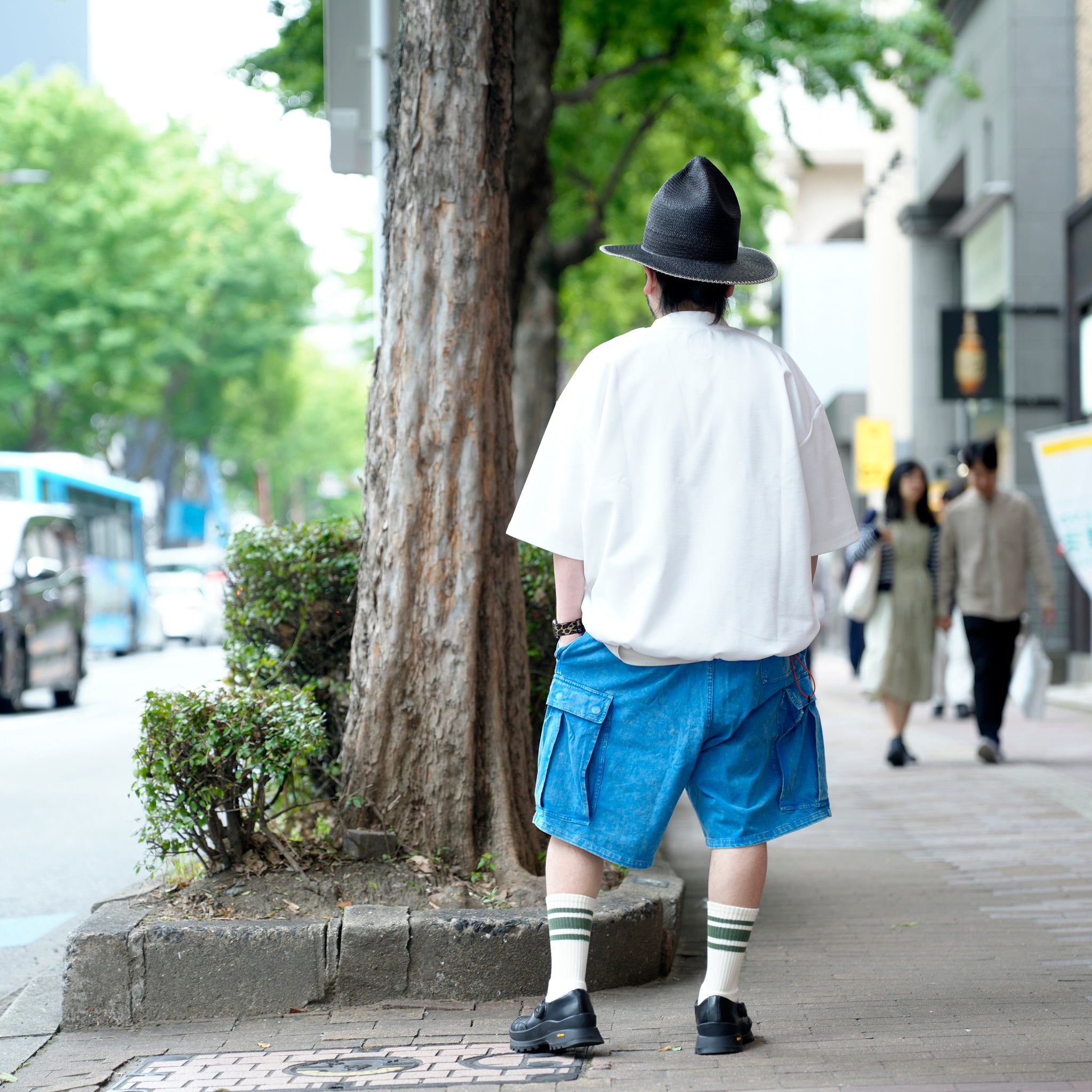 Randy shorts t-cloth V.D | Easy Trousers Shorts | Color_Faded Turquise | No_cz-imst-293_faded turquise【IMPRESTORE_インプレストア】【archive】