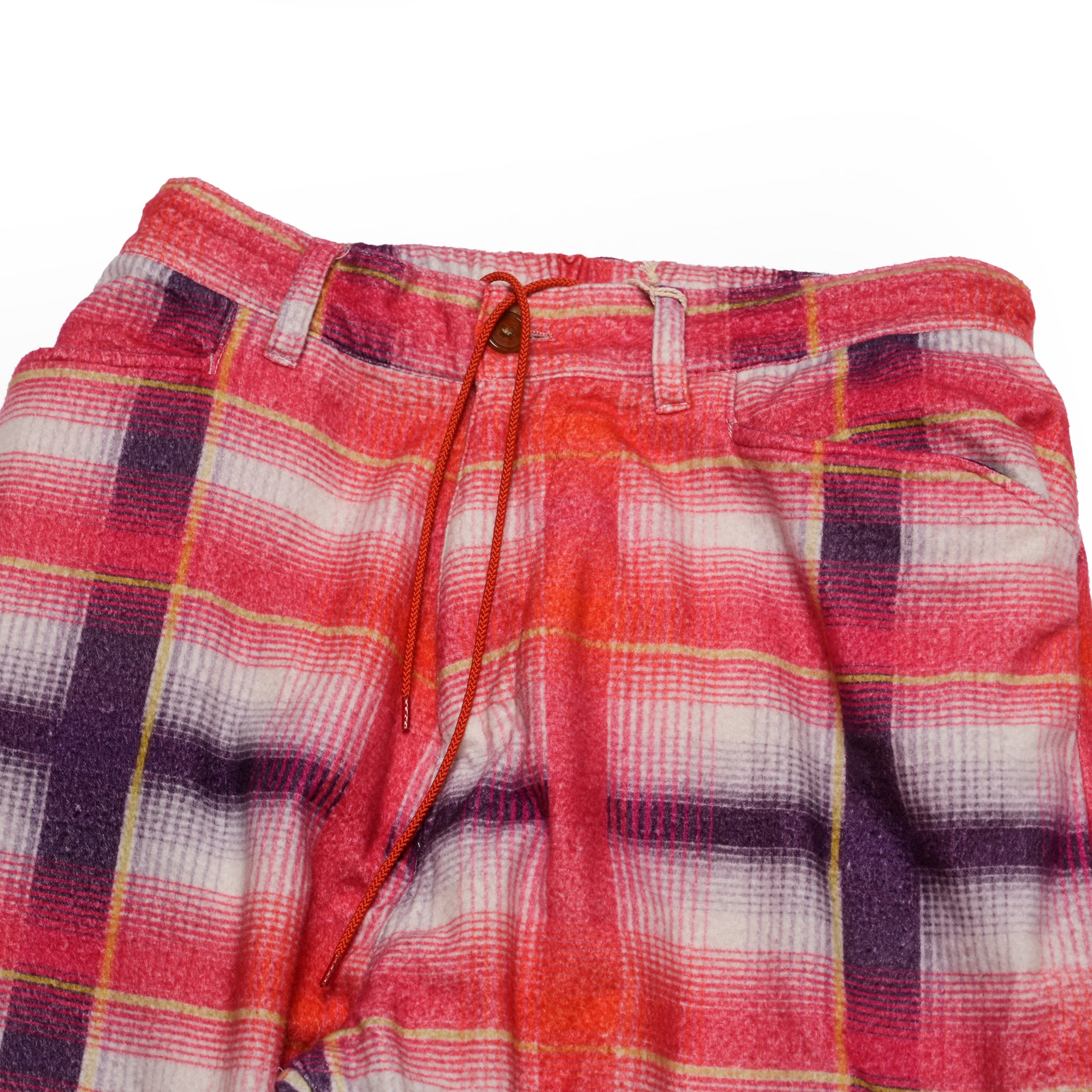 Lloyd | Printed flannel pajama pants | Color:RED-Navy | No:CZ-ImSt-365_red-yellow【IMPRESTORE_インプレストア】