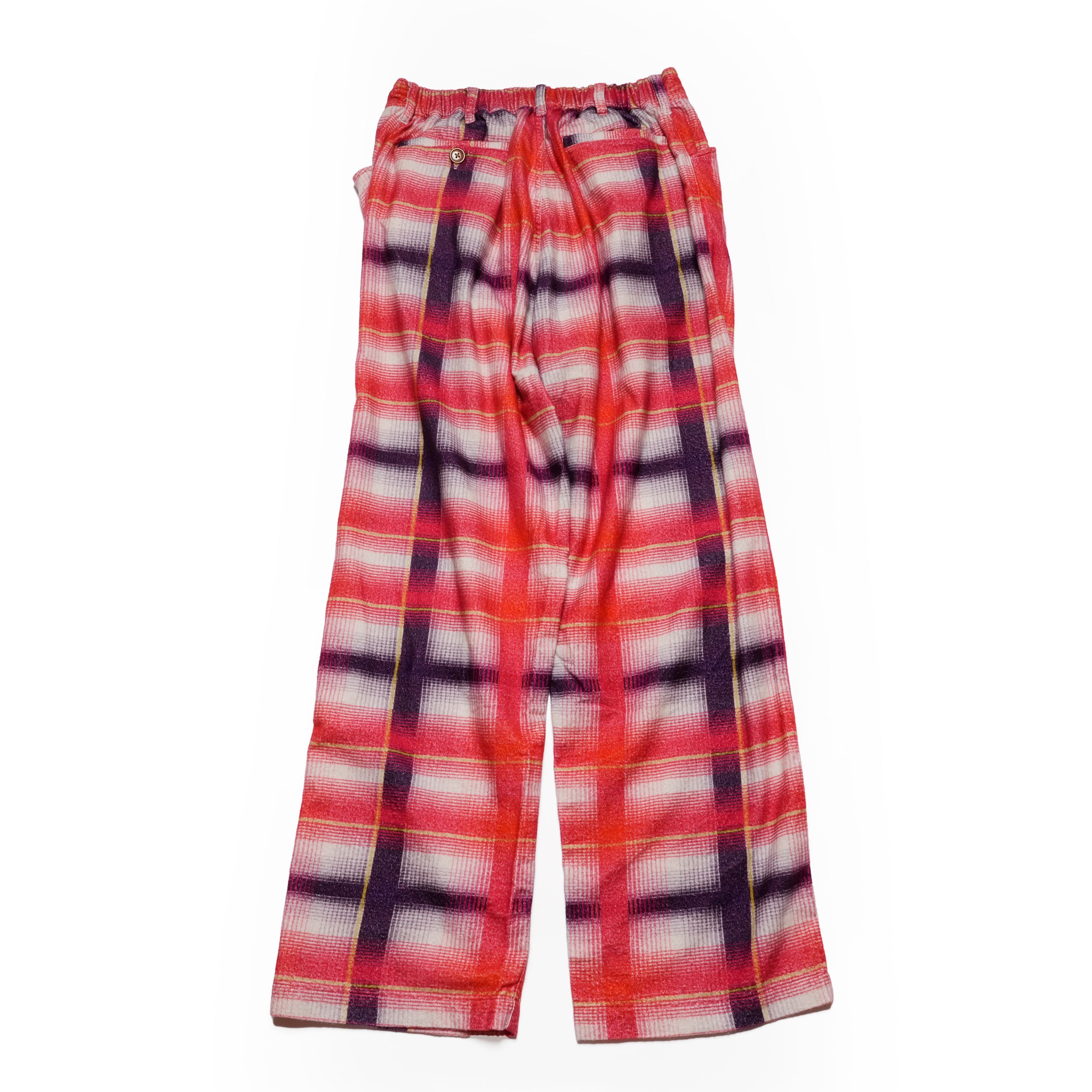 Lloyd | Printed flannel pajama pants | Color:RED-Navy | No:CZ-ImSt-365_red-yellow【IMPRESTORE_インプレストア】