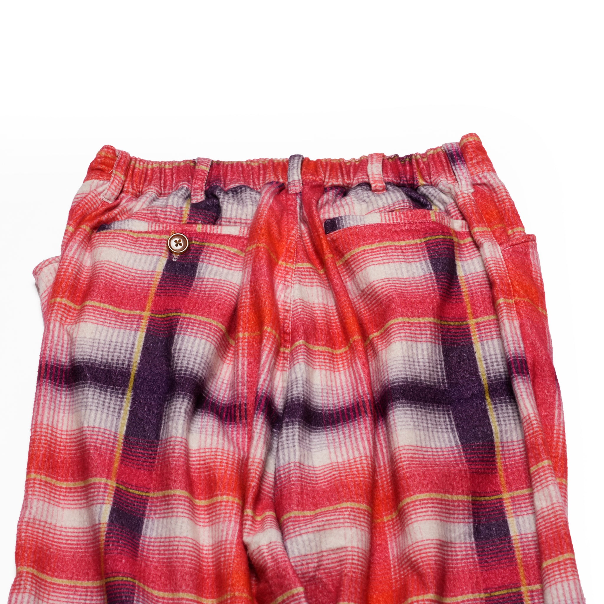 Lloyd | Printed flannel pajama pants | Color:RED-Navy | No:CZ-ImSt-365_red-yellow【IMPRESTORE_インプレストア】