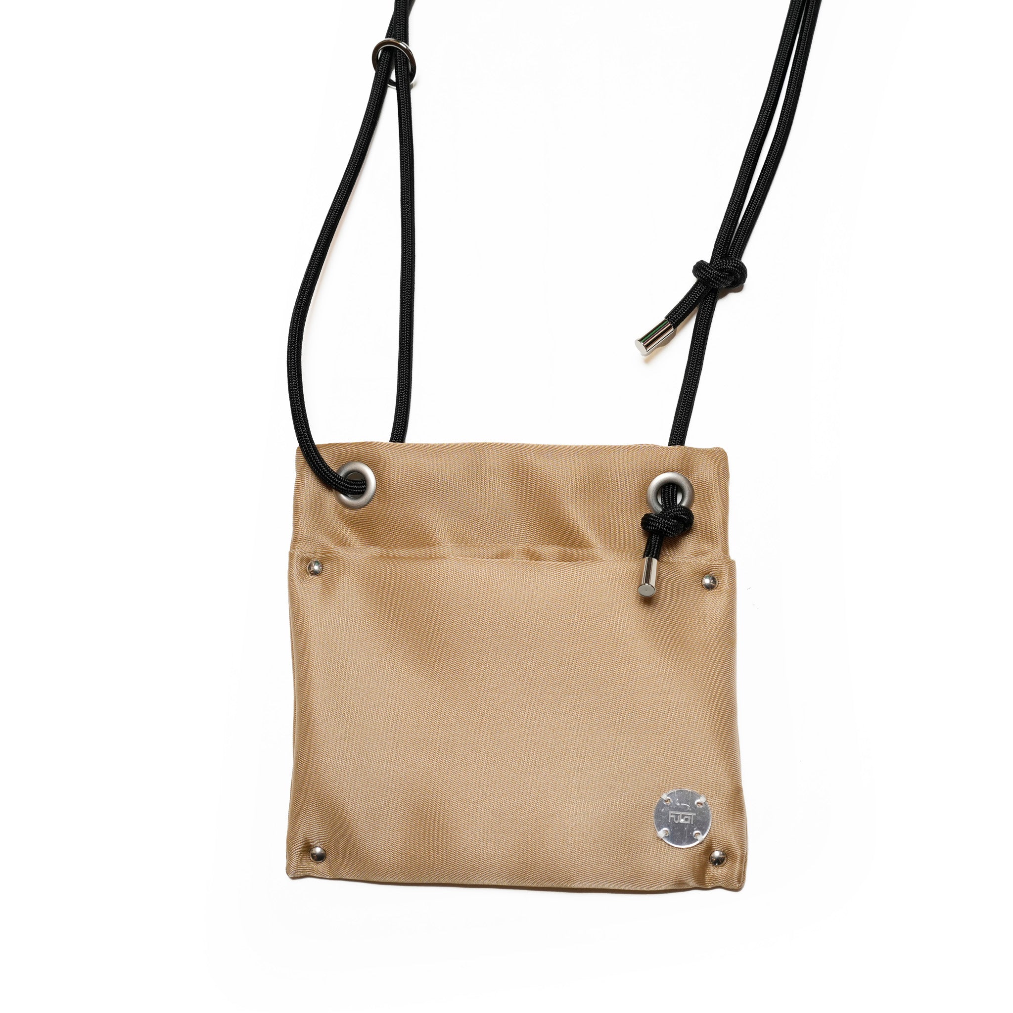 FB006 | ナイロンポケットショルダー | Color:Black/Brown/Gold/Blue【FULAT_フラット】