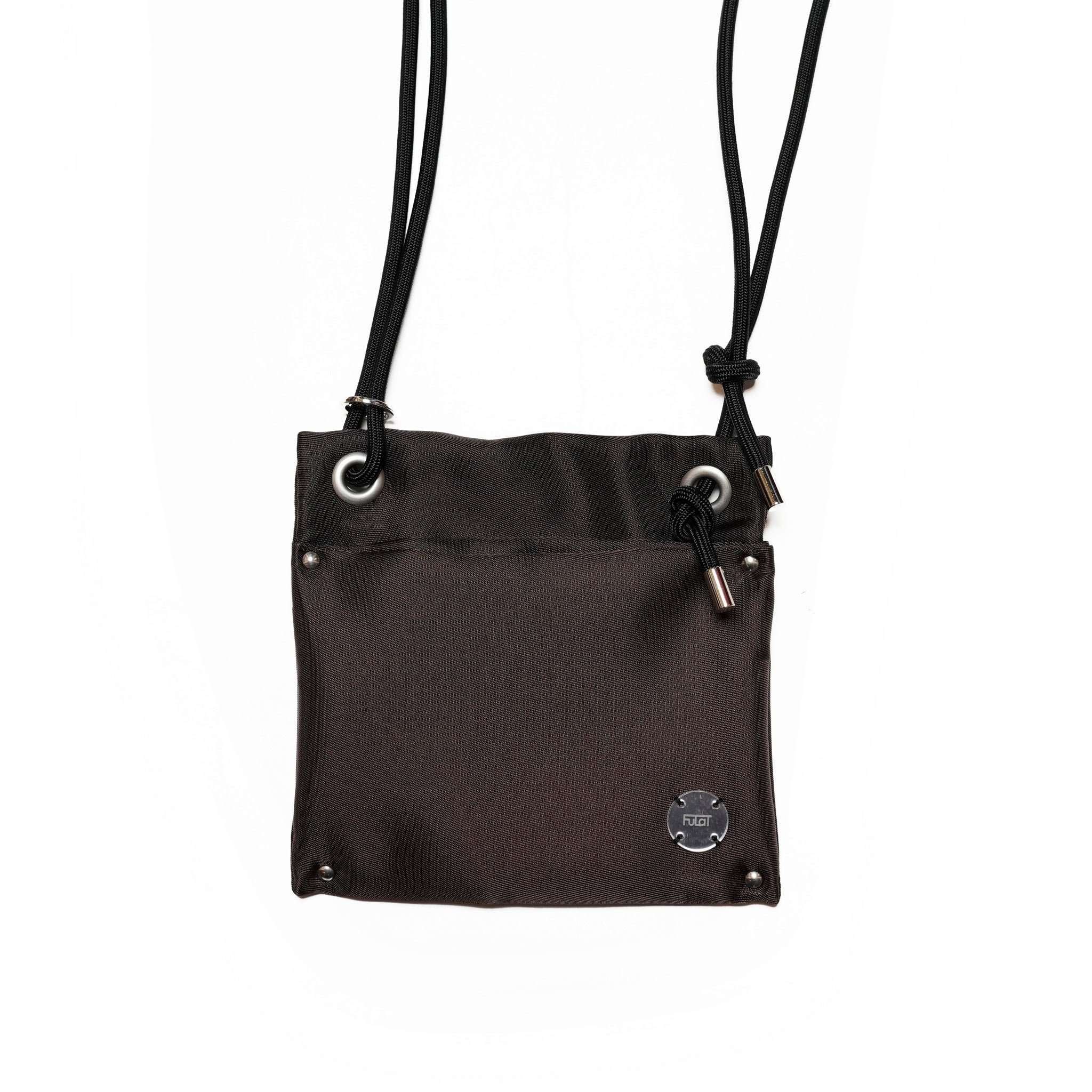 FB006 | ナイロンポケットショルダー | Color:Black/Brown/Gold/Blue【FULAT_フラット】