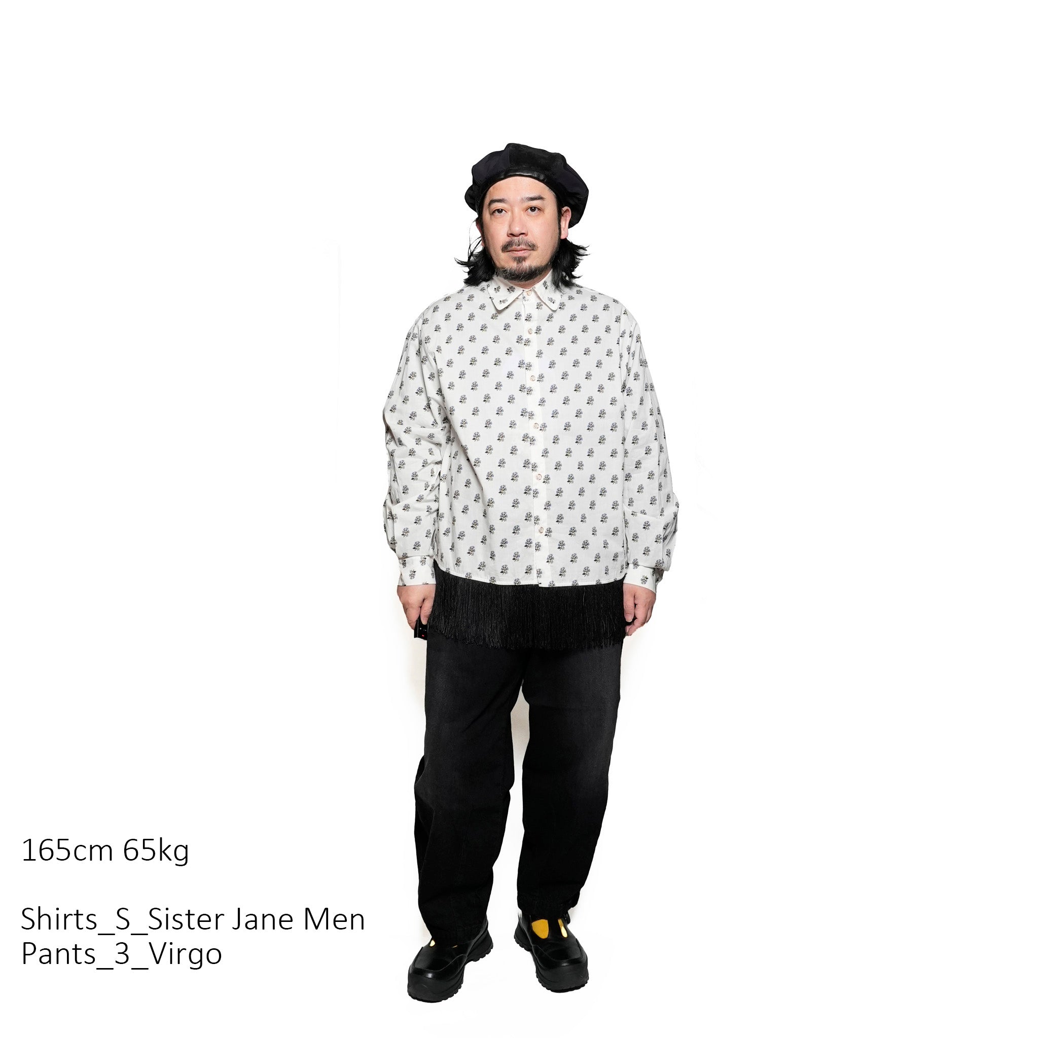 31SM00BLM118WHT | William Fringe Shirt | Color:White【SISTER JANE_シスタージェーン】【archive】