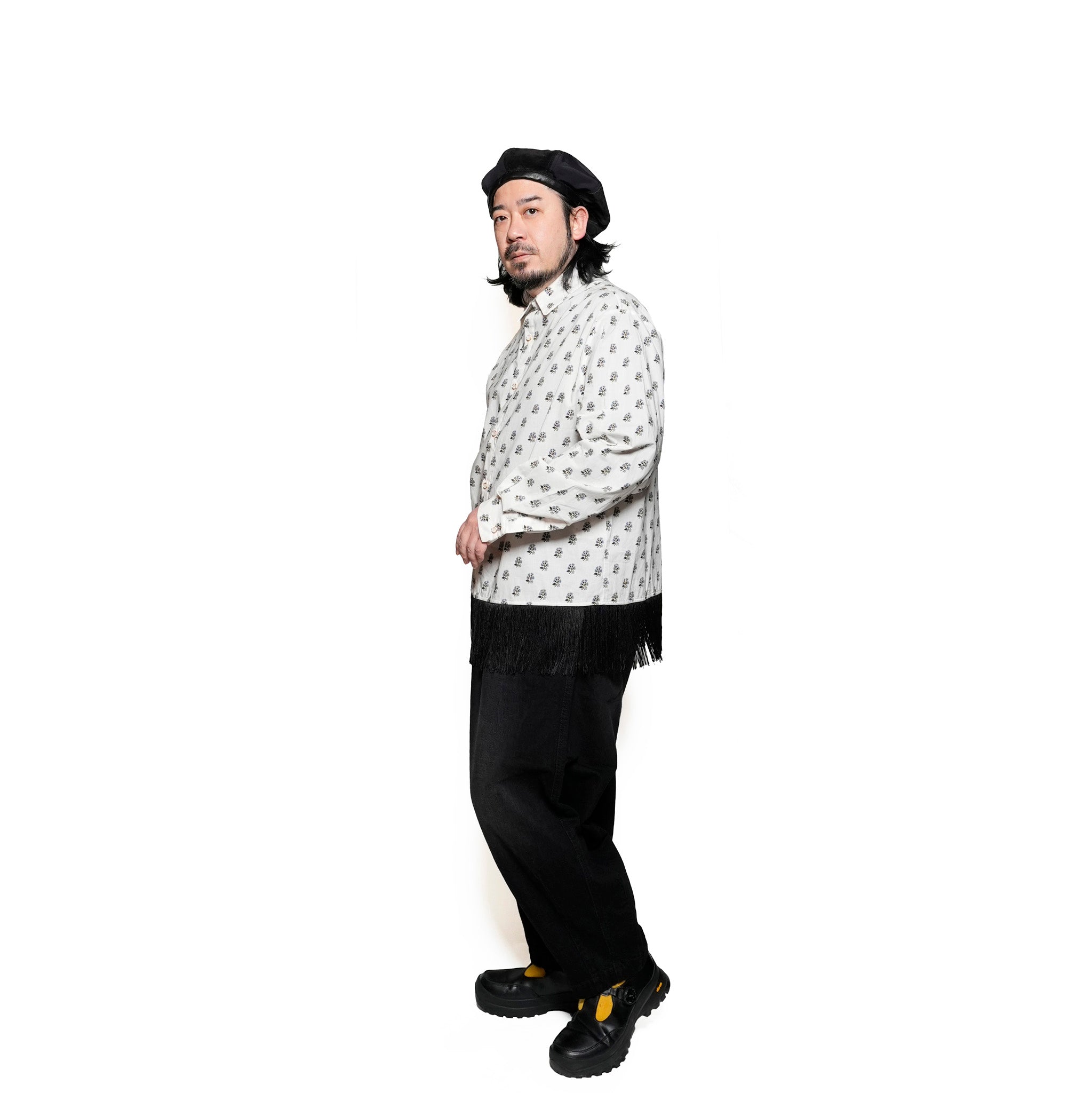 31SM00BLM118WHT | William Fringe Shirt | Color:White【SISTER JANE_シスタージェーン】【archive】