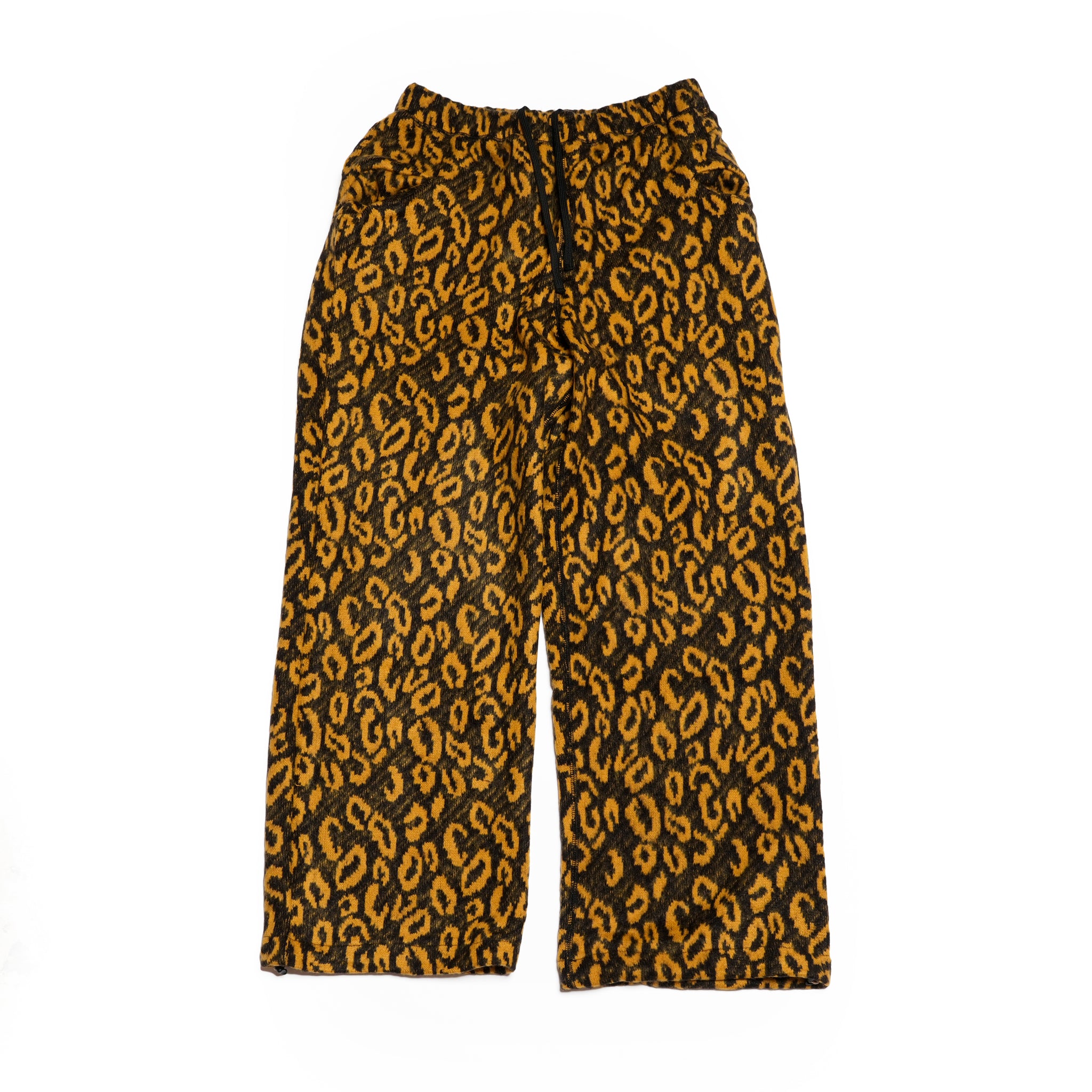 901T-1888 | Name: MUSTER KNIT-PANTS / MUSTARD-BLACK【QUOLT_クオルト】