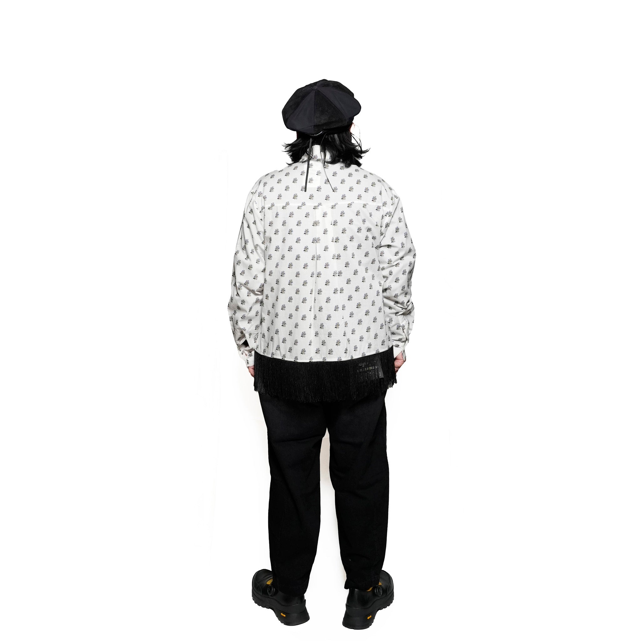 31SM00BLM118WHT | William Fringe Shirt | Color:White【SISTER JANE_シスタージェーン】【archive】