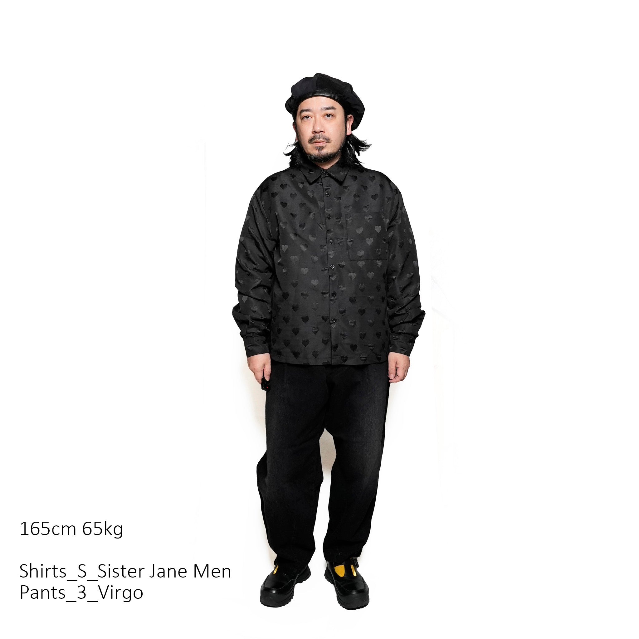31SM00BLM117BLK | Roy Jacquard Shirt | Color:Black【SISTER JANE_シスタージェーン】