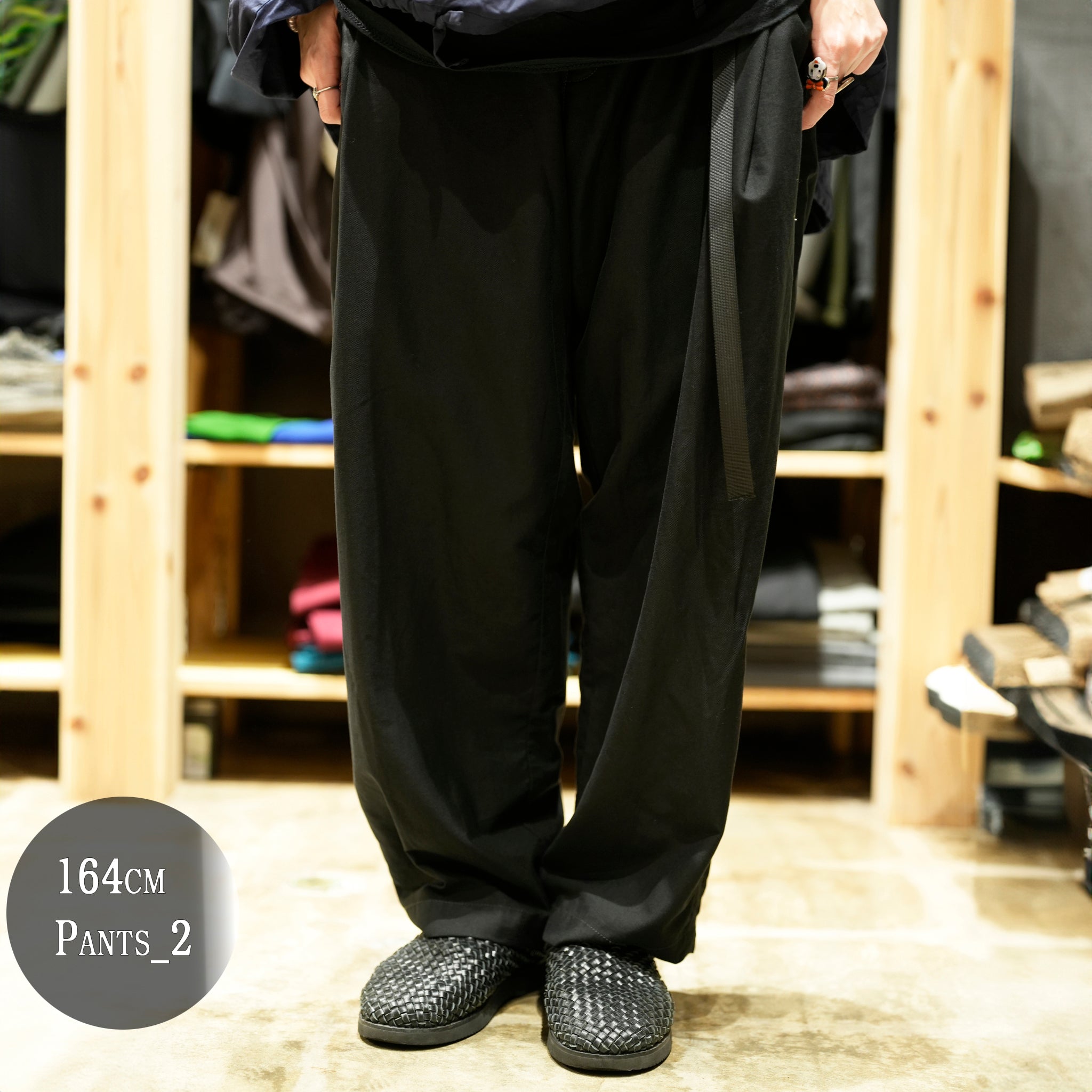 25165-9258P_black | ハンティングイージートラウザー | Color:Black 【Garance et VioLette】【ANGELINA_アンジェリーナ】