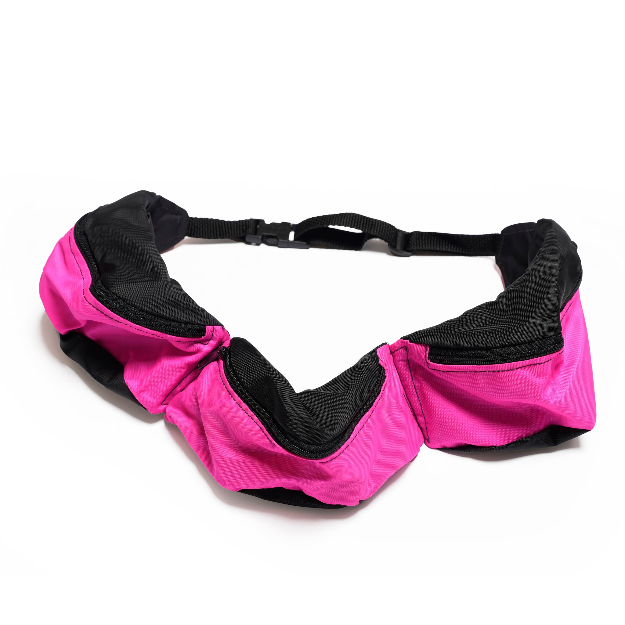 _3 Connection_All Pink | =RE-MAKE HIP BAG= | Color:3 Pink【DEAD STOCK BAG】