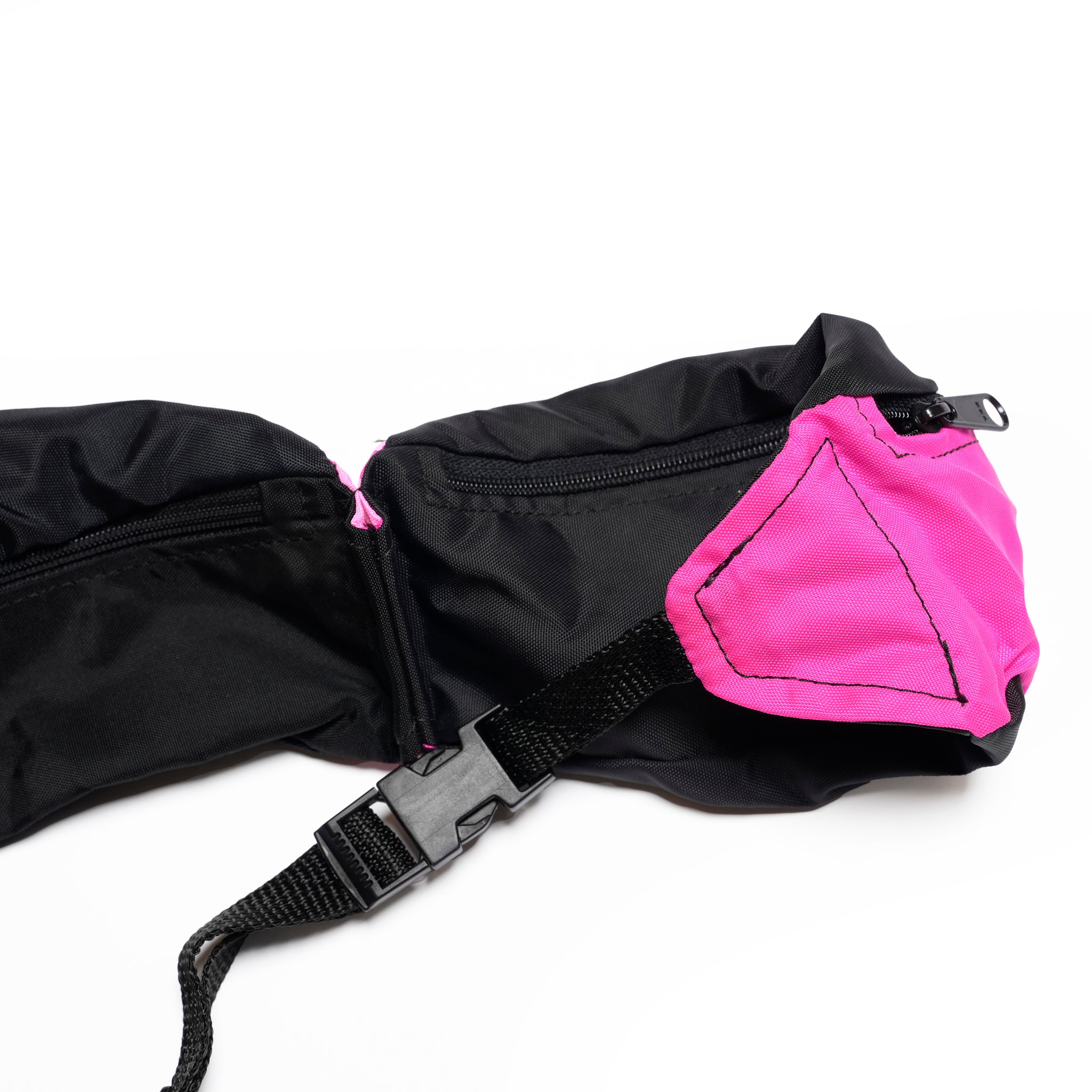 _3 Connection_All Pink | =RE-MAKE HIP BAG= | Color:3 Pink【DEAD STOCK BAG】