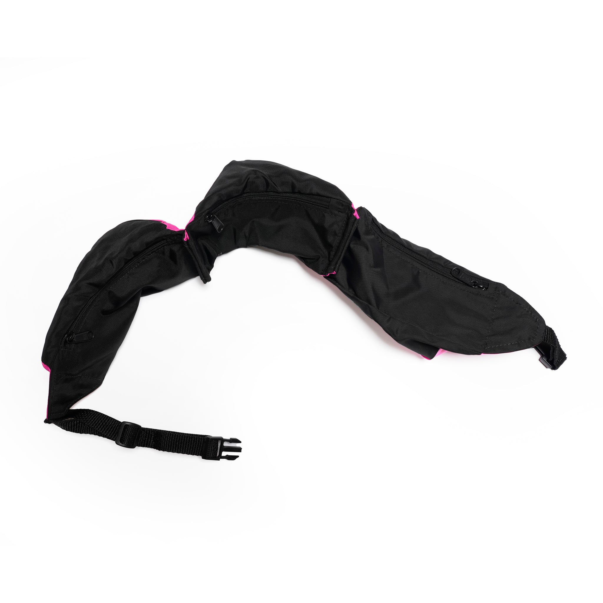 _3 Connection_All Pink | =RE-MAKE HIP BAG= | Color:3 Pink【DEAD STOCK BAG】