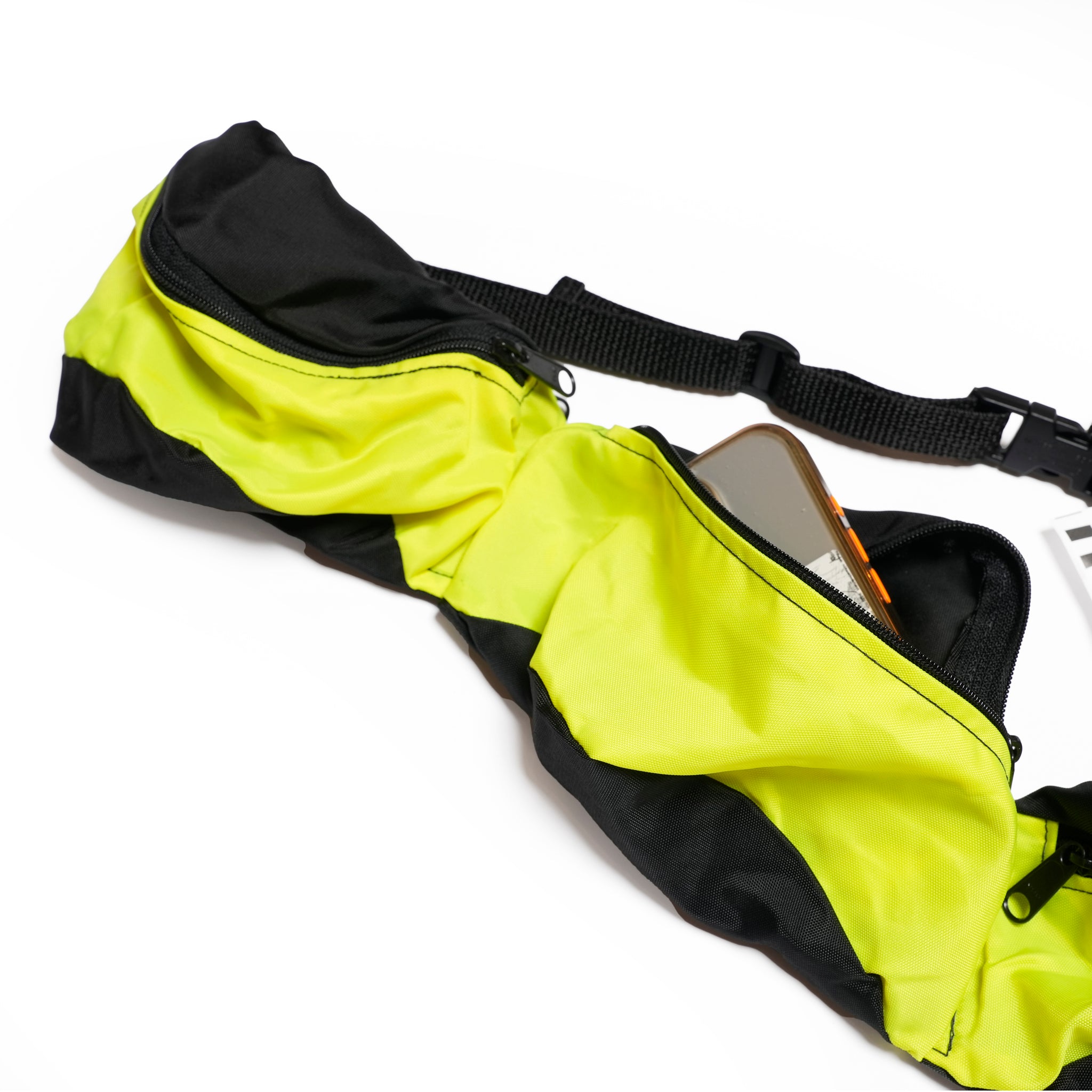 _3 Connection_All Yellow | =RE-MAKE HIP BAG= | Color:3 Yellow【DEAD STOCK BAG】