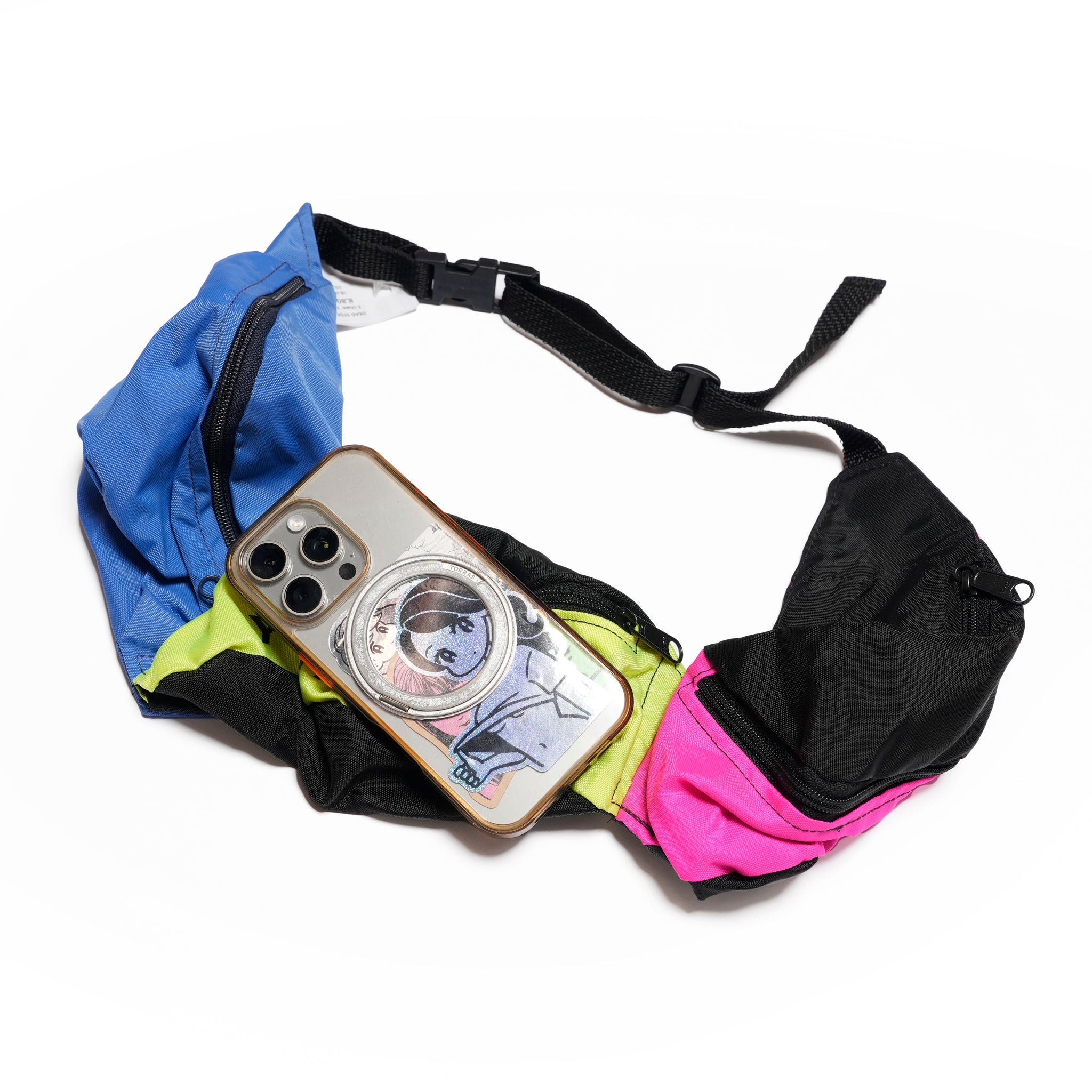 _3 Connection_2nd | =RE-MAKE HIP BAG= | Color:3 Connection【DEAD STOCK BAG】