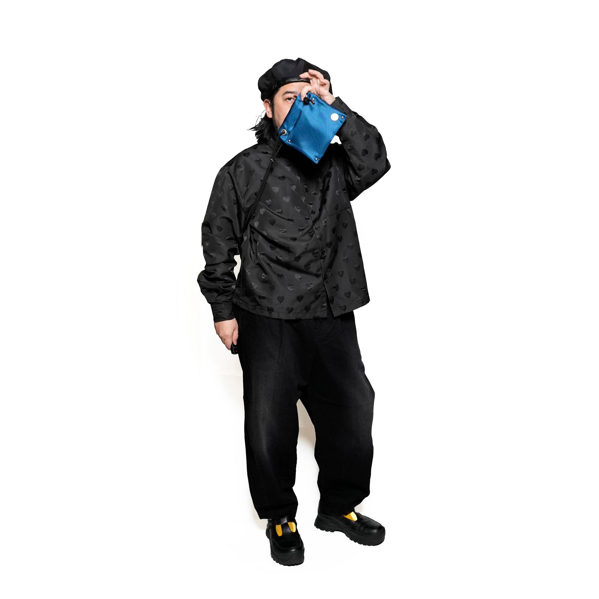 FB006 | ナイロンポケットショルダー | Color:Black/Brown/Gold/Blue【FULAT_フラット】