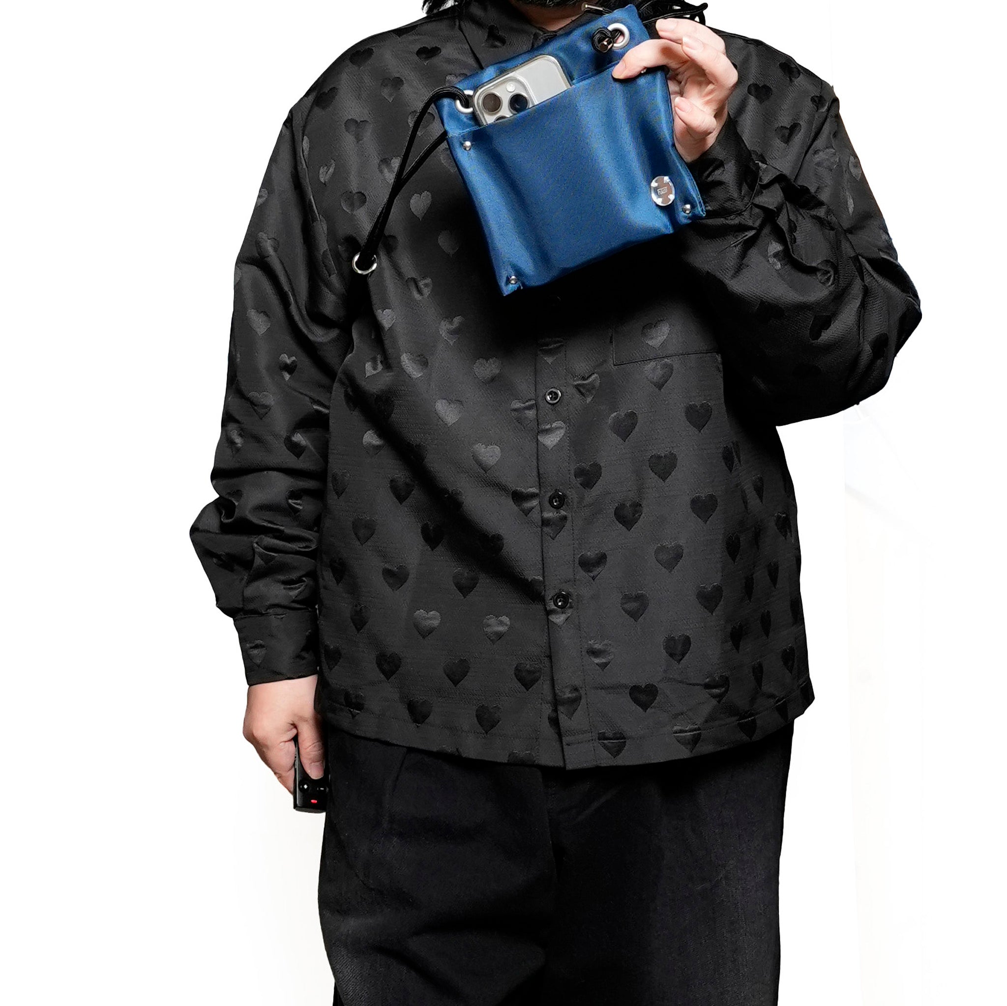 FB006 | ナイロンポケットショルダー | Color:Black/Brown/Gold/Blue【FULAT_フラット】