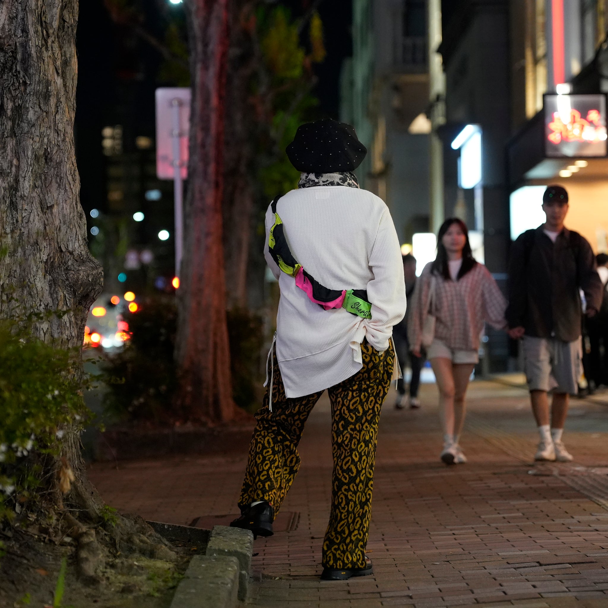 901T-1888 | Name: MUSTER KNIT-PANTS / MUSTARD-BLACK【QUOLT_クオルト】