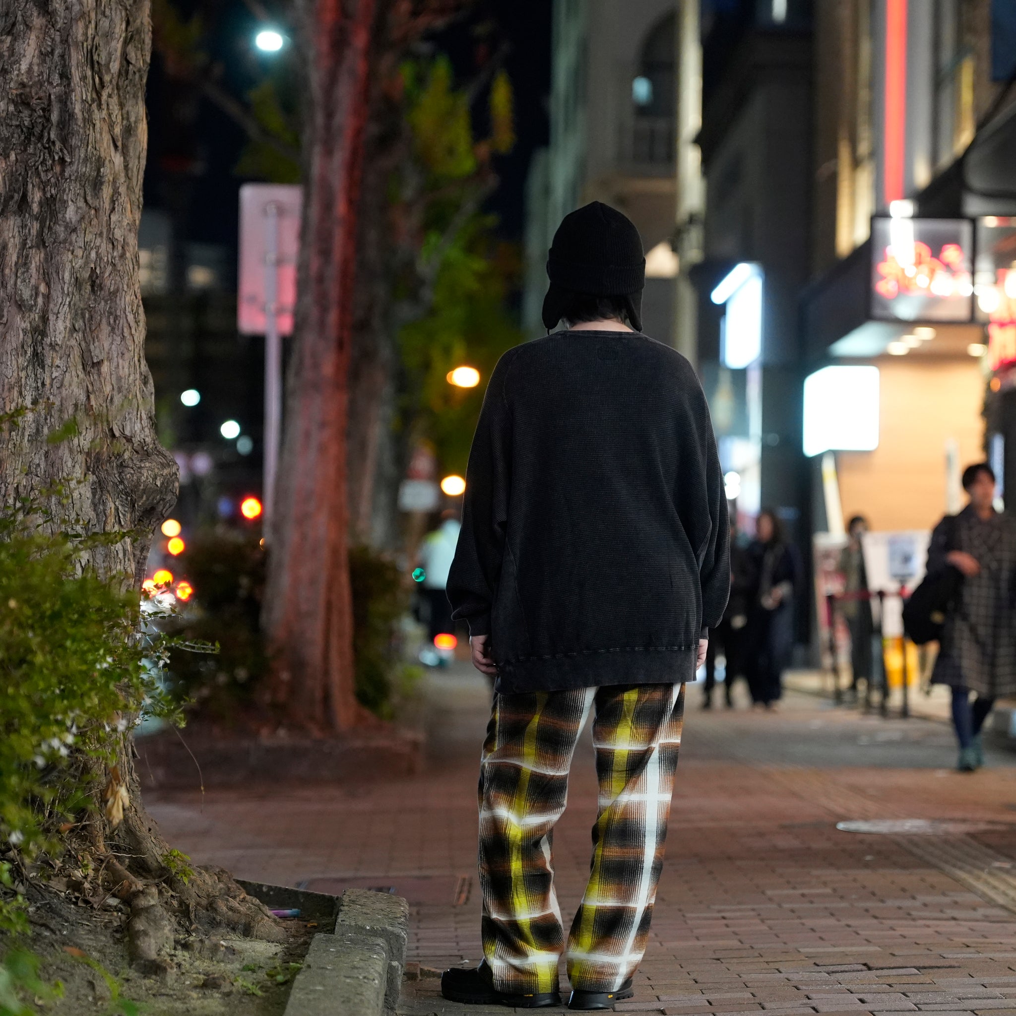 Lloyd | Printed flannel pajama pants | Color:RED-Navy | No:CZ-ImSt-365_red-yellow【IMPRESTORE_インプレストア】