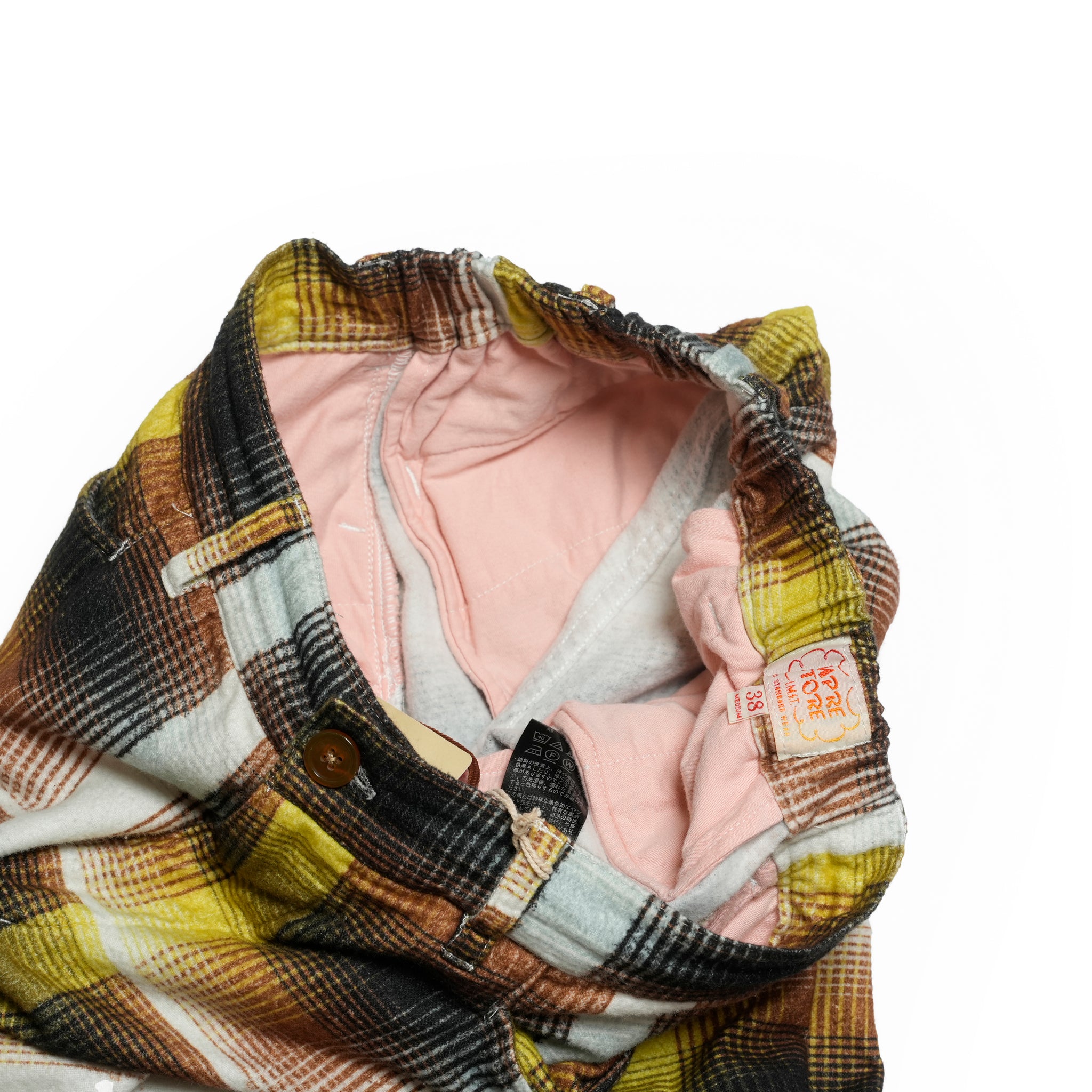 Lloyd | Printed flannel pajama pants | Color:RED-Navy | No:CZ-ImSt-365_red-yellow【IMPRESTORE_インプレストア】