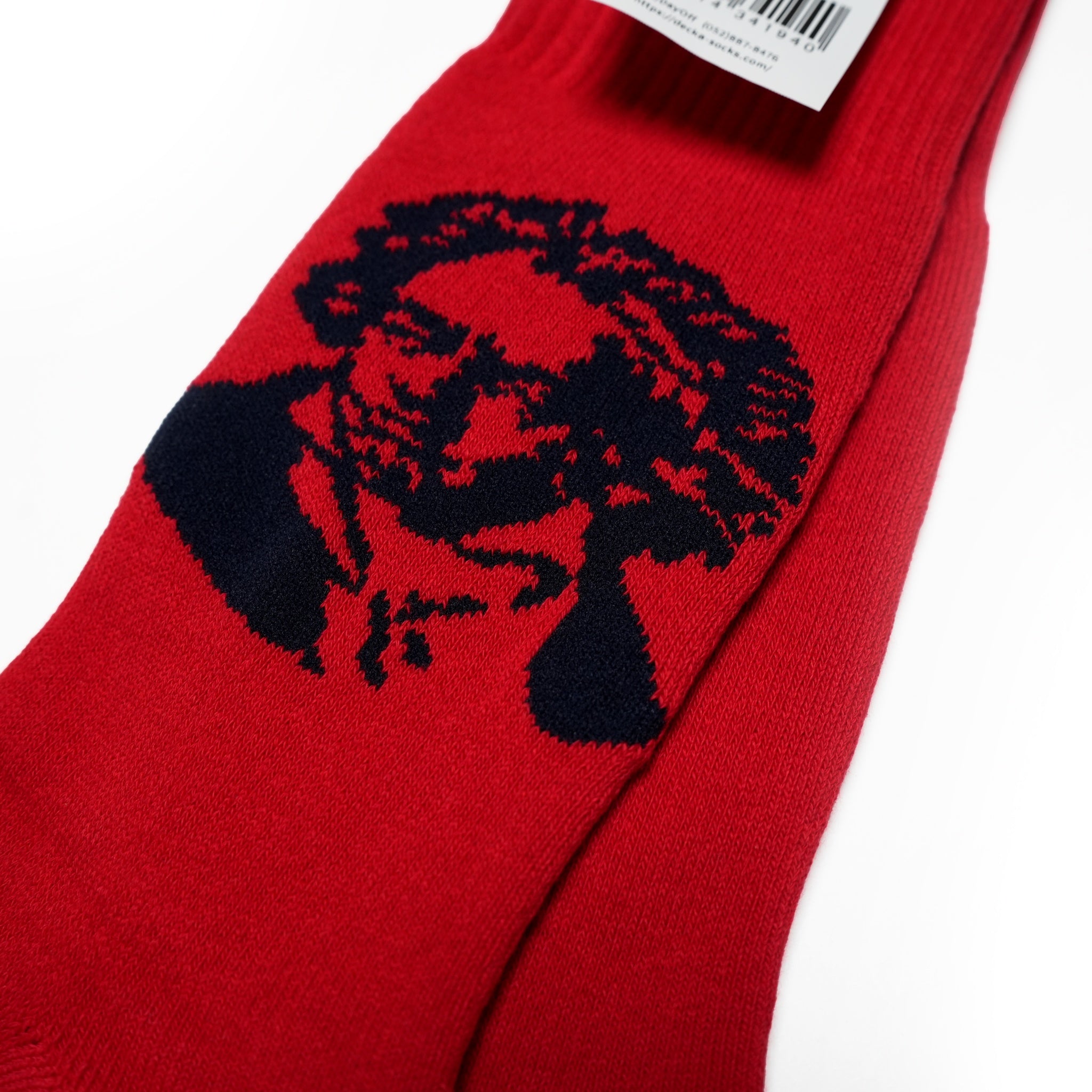 BNB × de-43_r | Pile Socks|Composer | Red 【DECKA BRÚ NA BÓINNE】【ネコポス選択可能】