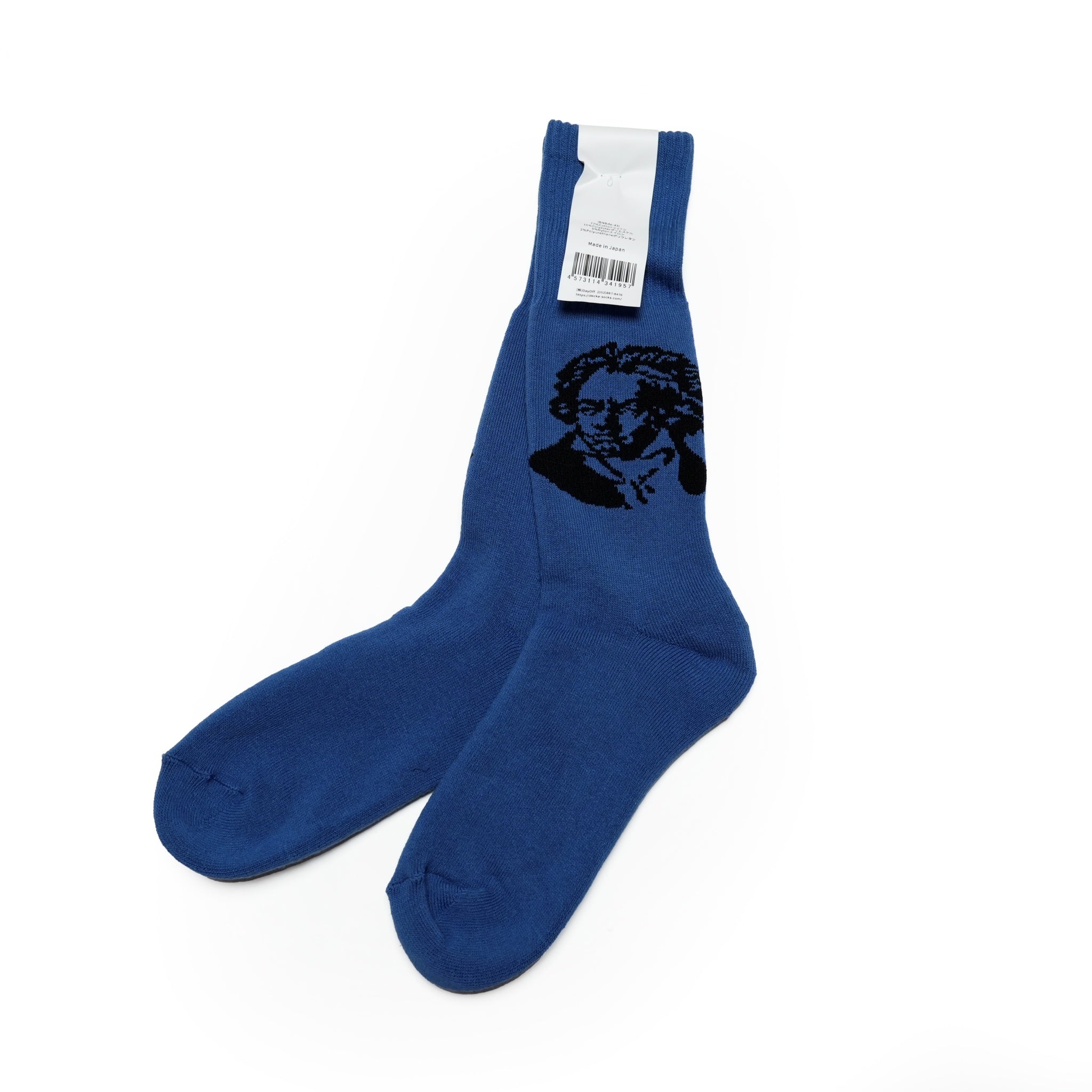 BNB × de-43_bl | Pile Socks|Composer | Blue 【DECKA BRÚ NA BÓINNE】【ネコポス選択可能】