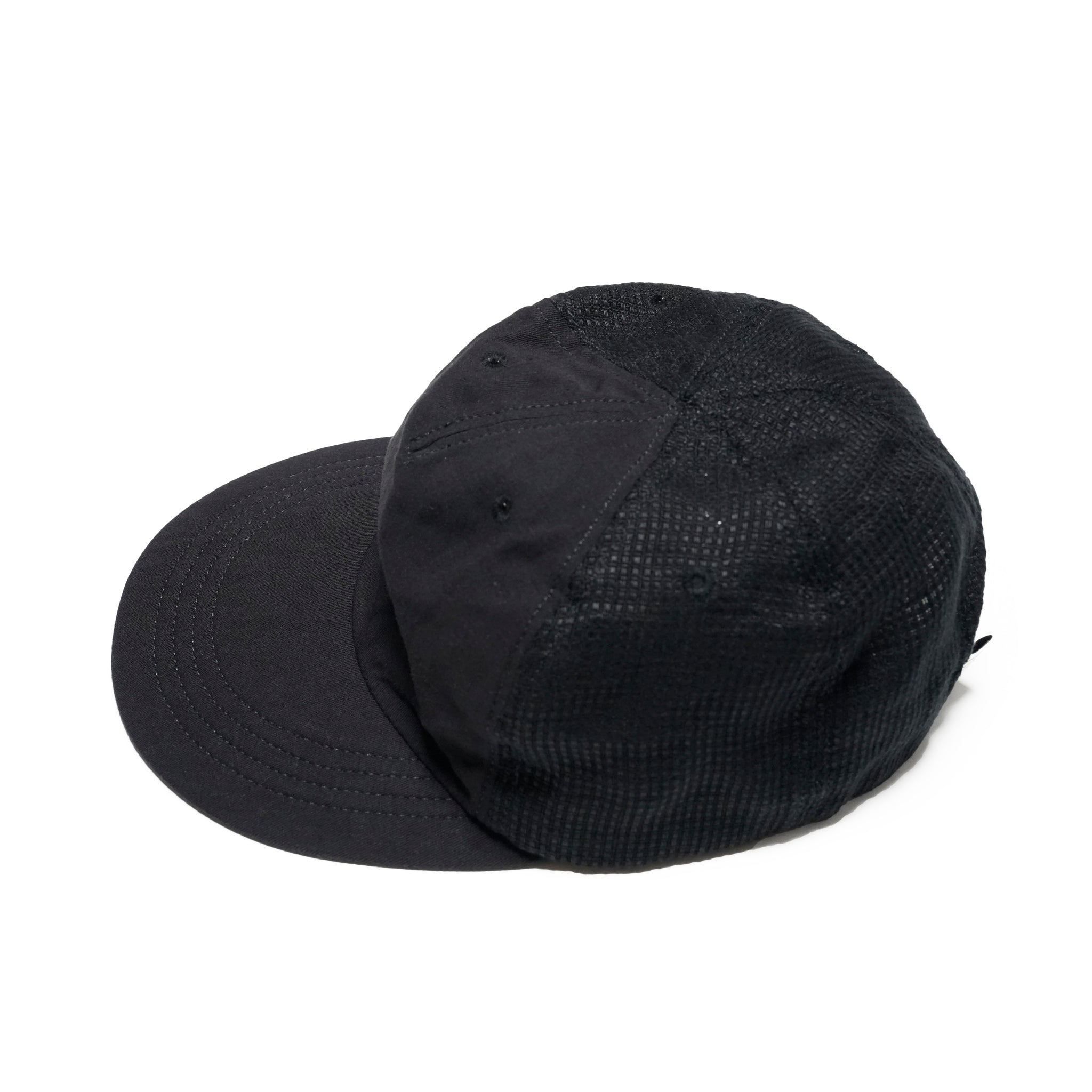 Black | CITYLIGHTS PRODUCTS FIVE-P CAP MESH | ヘンプ×リネン素材の5パネルキャップ | 軽量で快適な被り心地 | サイズ調整可 | ネコポス対応
