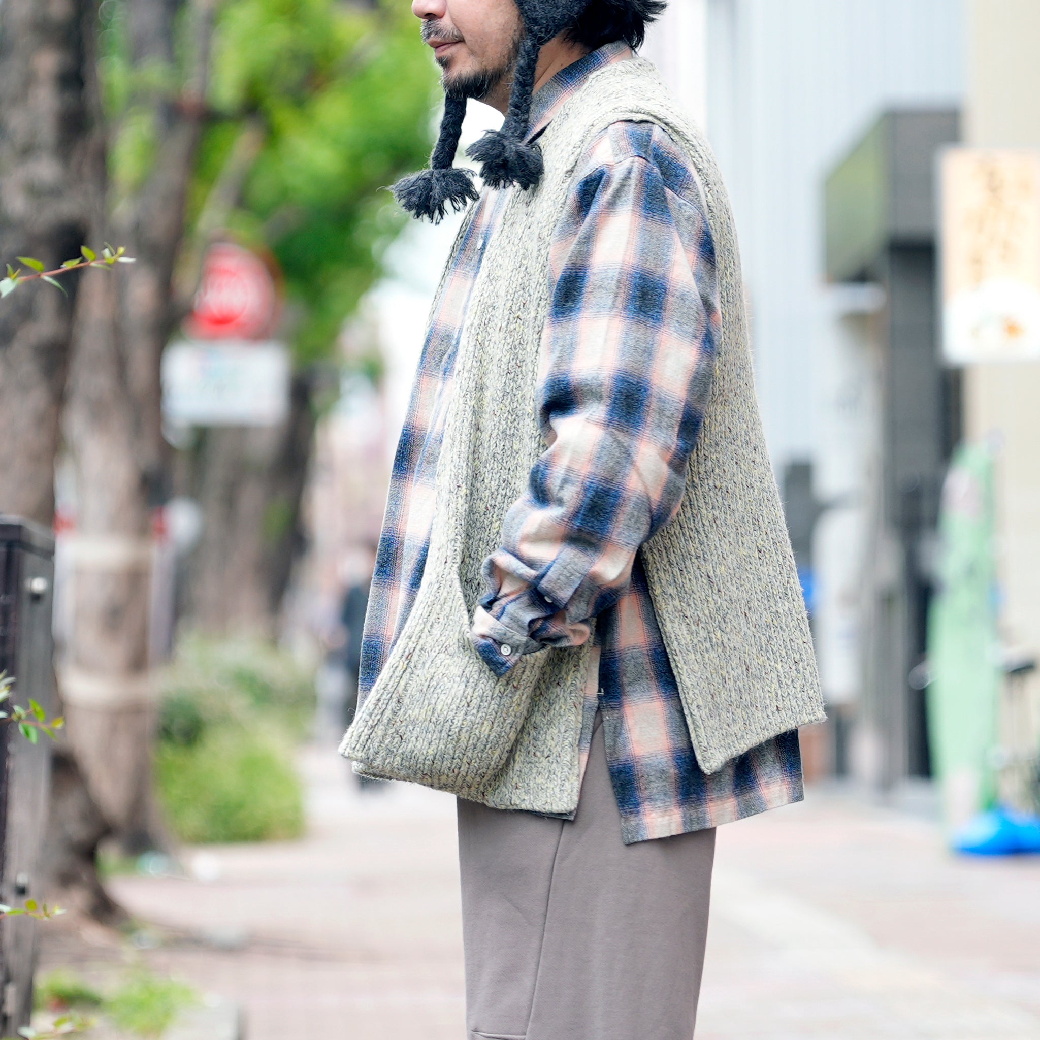 GRAIN VEST | Color_02-Sage Green | No_k0769202_02-sage green【NASNGWAM_ナスングワム】