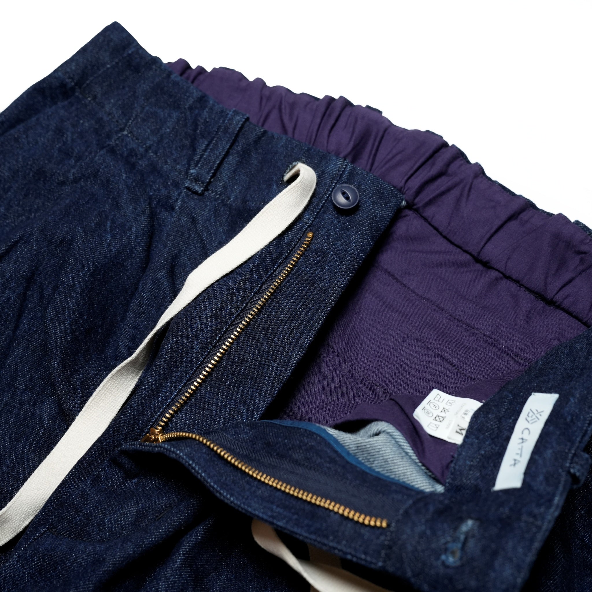 BP-03_INDIGO | BAGS EASY PANTS-STONE BIO DENIM | Color:Indigo【CATTA_カッタ】