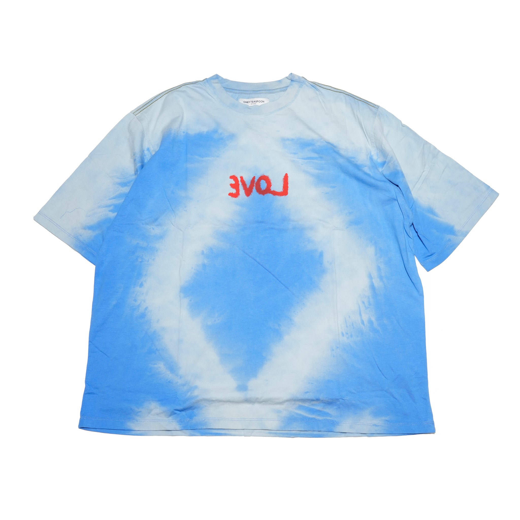 26771_BLUE TIE DYE | ROUGE LOVE BASKETBALL TEE | Color:Blue Tie Dye【ONE TEASPOON_ワンティースプーン】【archive】