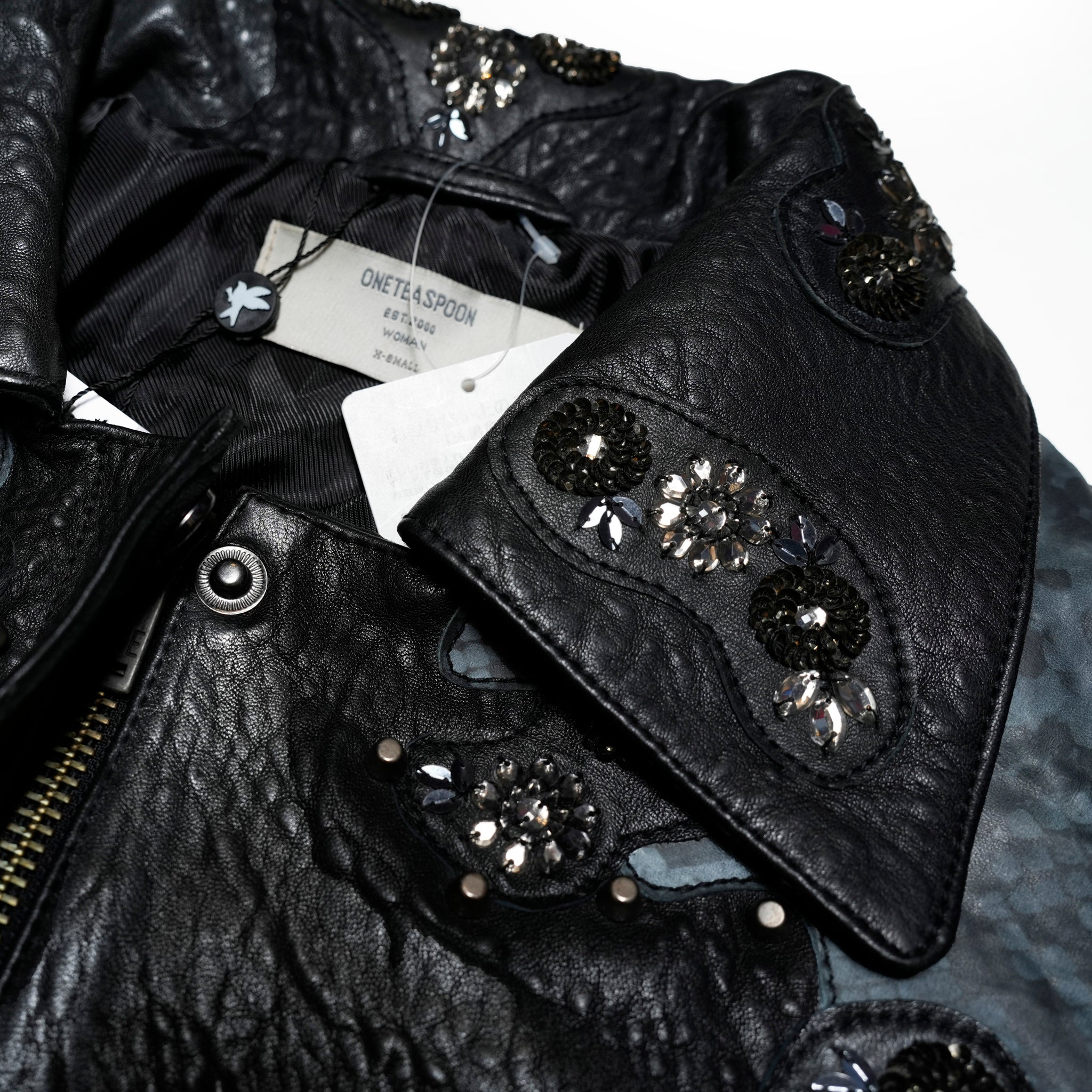 26773_BLACK | MATADOR LEATHER CROPPED JACKET | Color:Black【ONE TEASPOON_ワンティースプーン】
