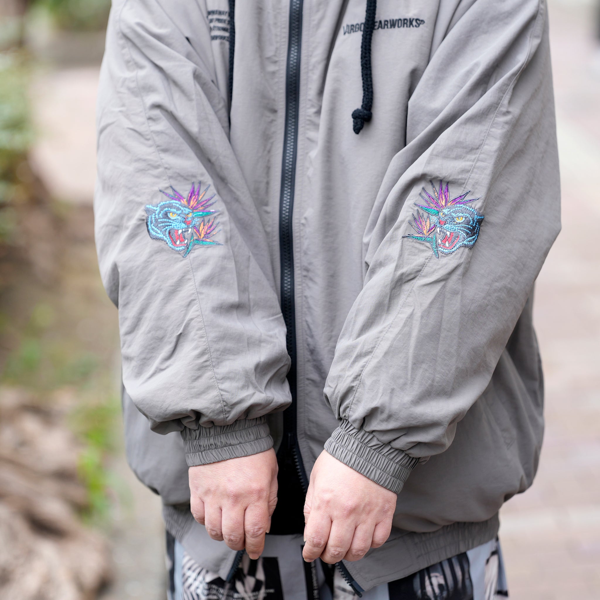VG-JKT-390 | FLORA PANTHER REVERSIBLE JACKET | Gray【VIRGOwearworks_ヴァルゴウェアワークス】
