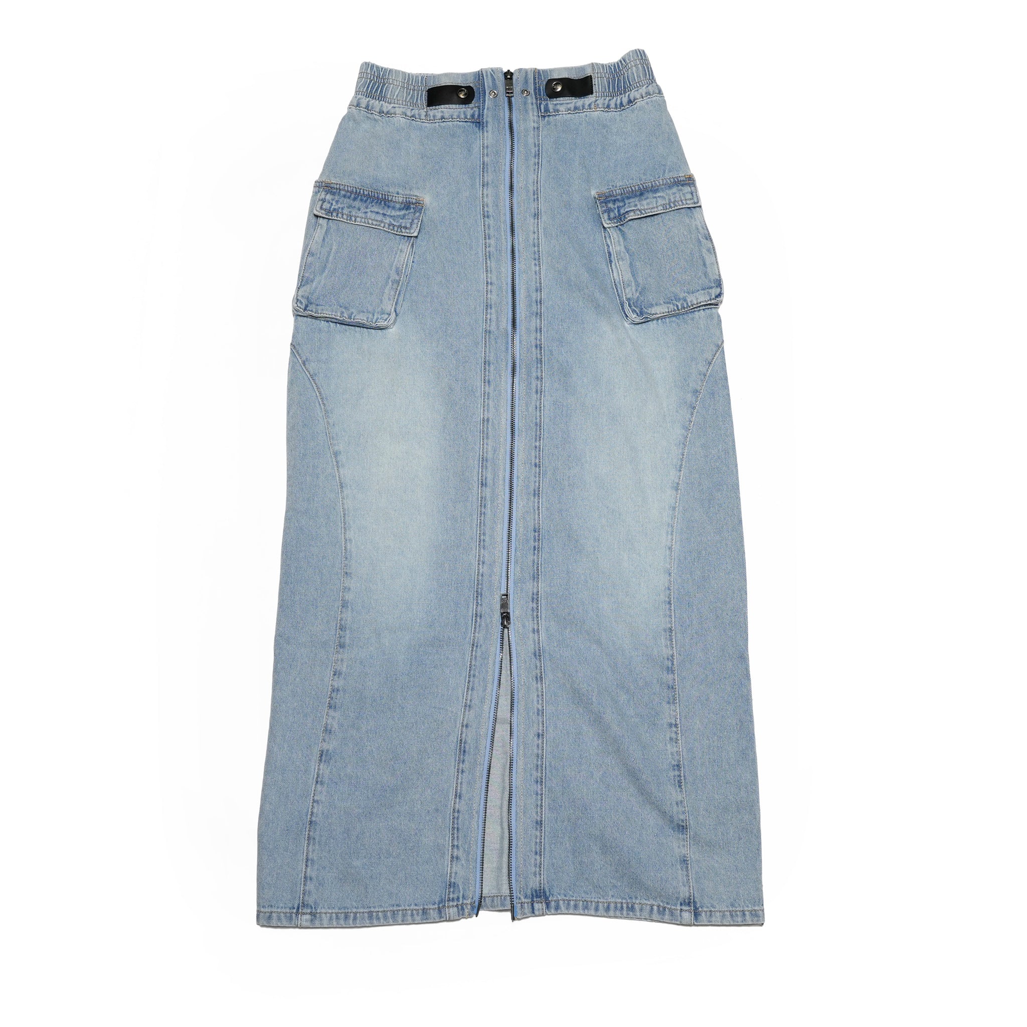 26791_SOFT BLUE | SOFT BLUE PARACHUTE DENIM SKIRT | Color:Soft Blue【ONE TEASPOON_ワンティースプーン】【archive】